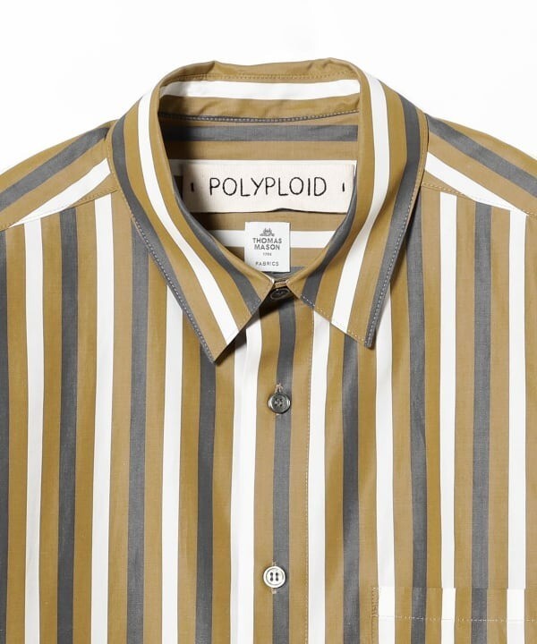 (ASK availability First) BEAMS POLYPLOID Cotton broadcloth regular shirt New
