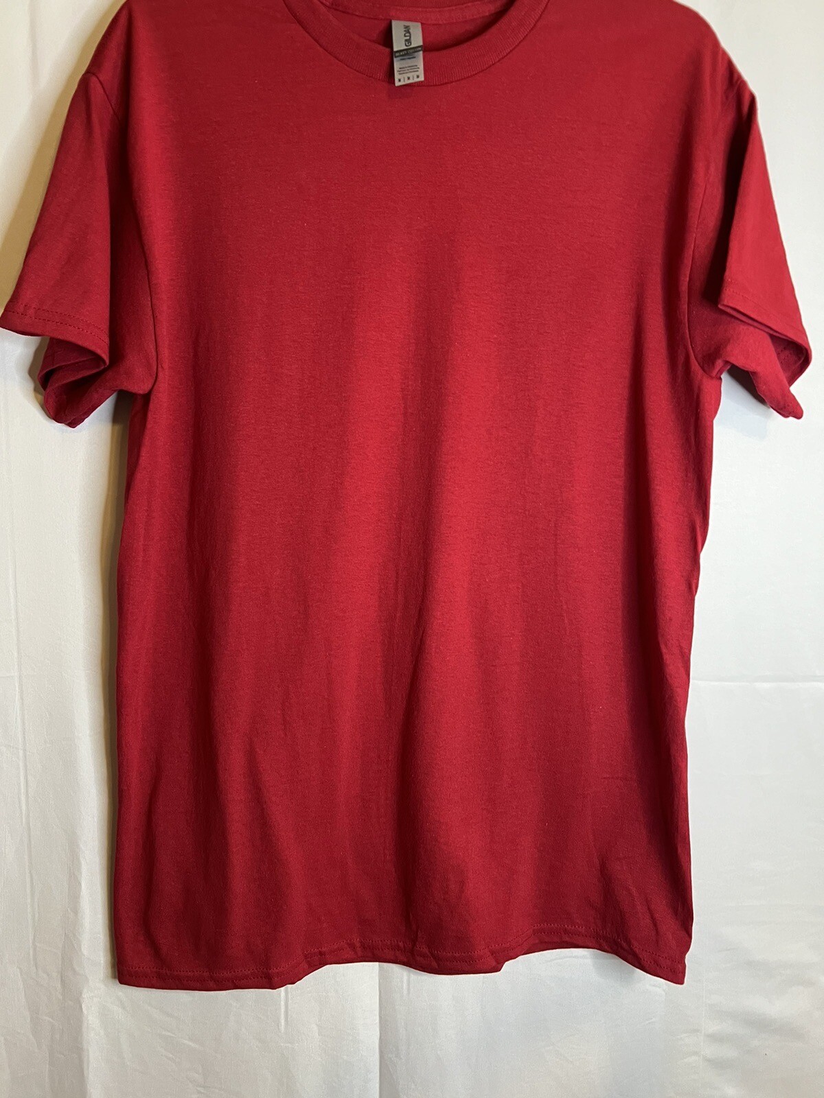 Gildan Men’s Heavy Cotton T-Shirt, G500 Cardinal Red Size Medium NWOT Lot Of 9