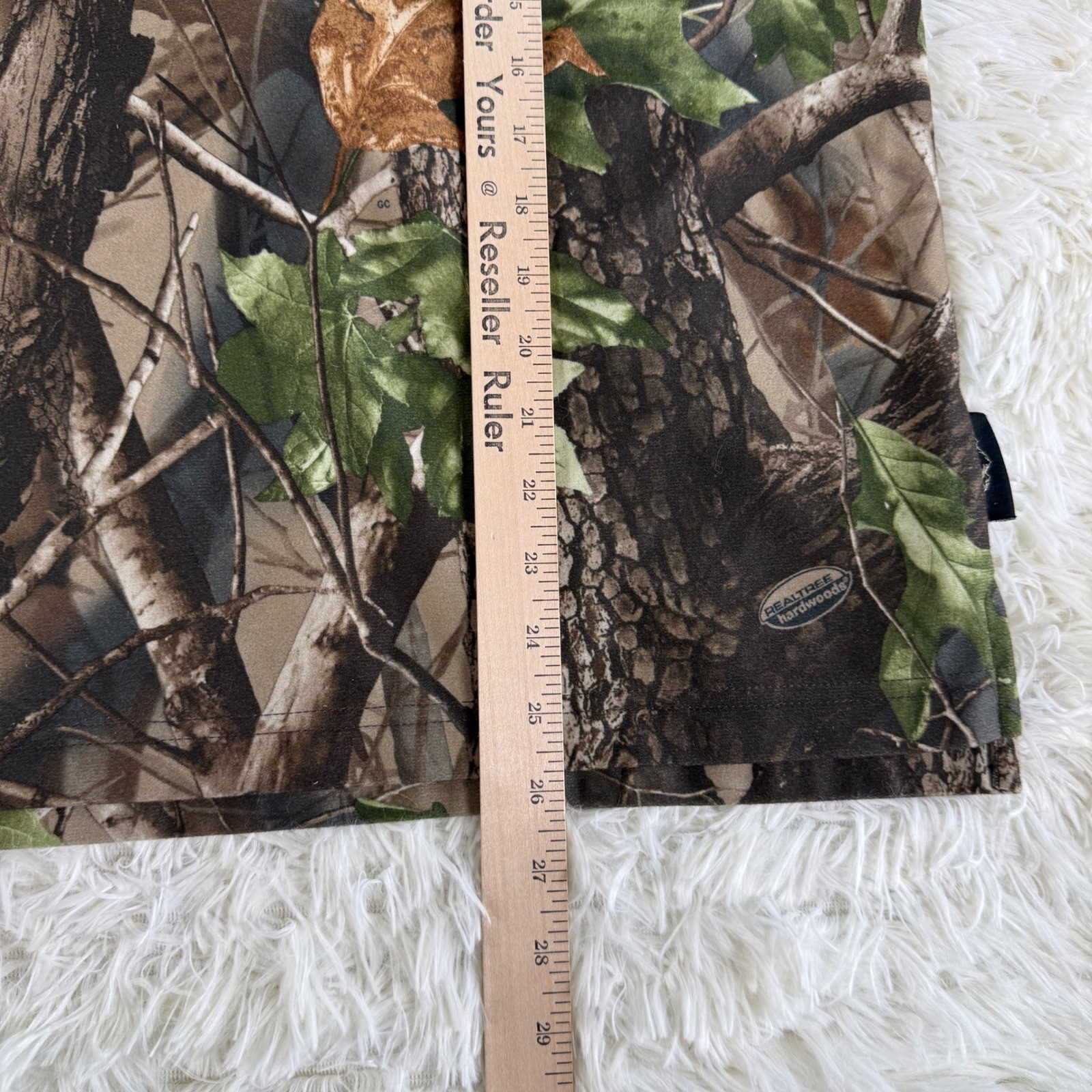 Sportsmans Warehouse Realtree Hardwoods Camo Henley Shirt XL Hunting Outdoors