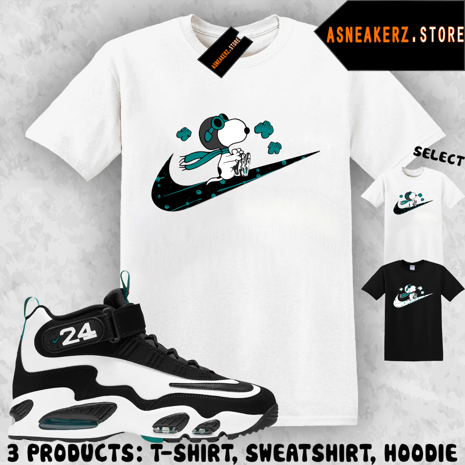 Shirt Matching Air Griffey Max 1 Freshwater 2026 Match Sneaker S Dog Fly T-Shirt