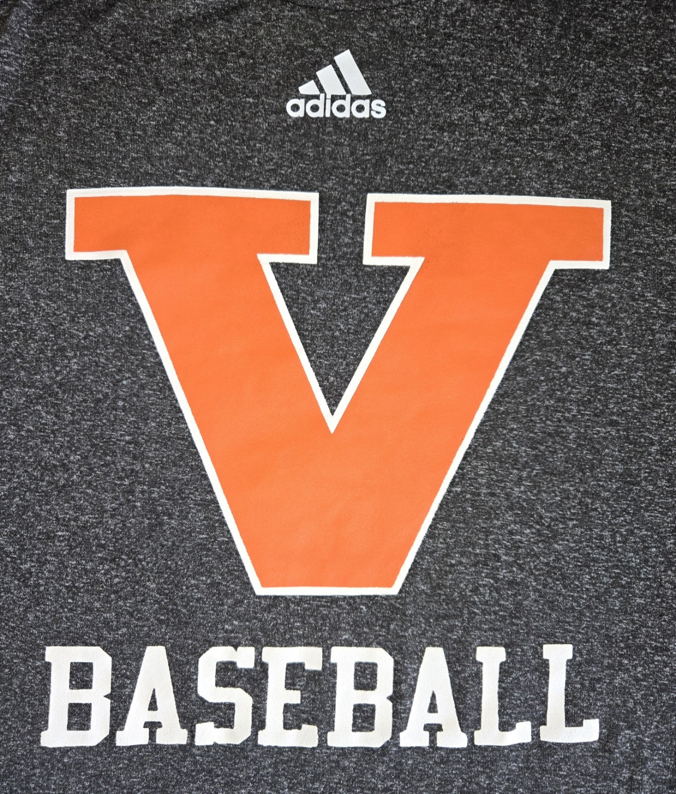 ADIDAS Climalite, Virginia Baseball, Dark Gray T-Shirt, Polyester, Men’s Large