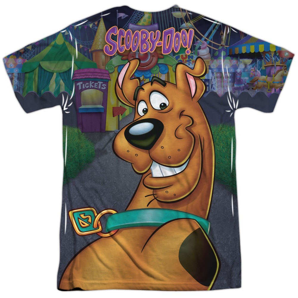 SCOOBY-DOO AMUSEMENT PARK Licensed Sublimated Adult Graphic Tee Shirt SM-3XL