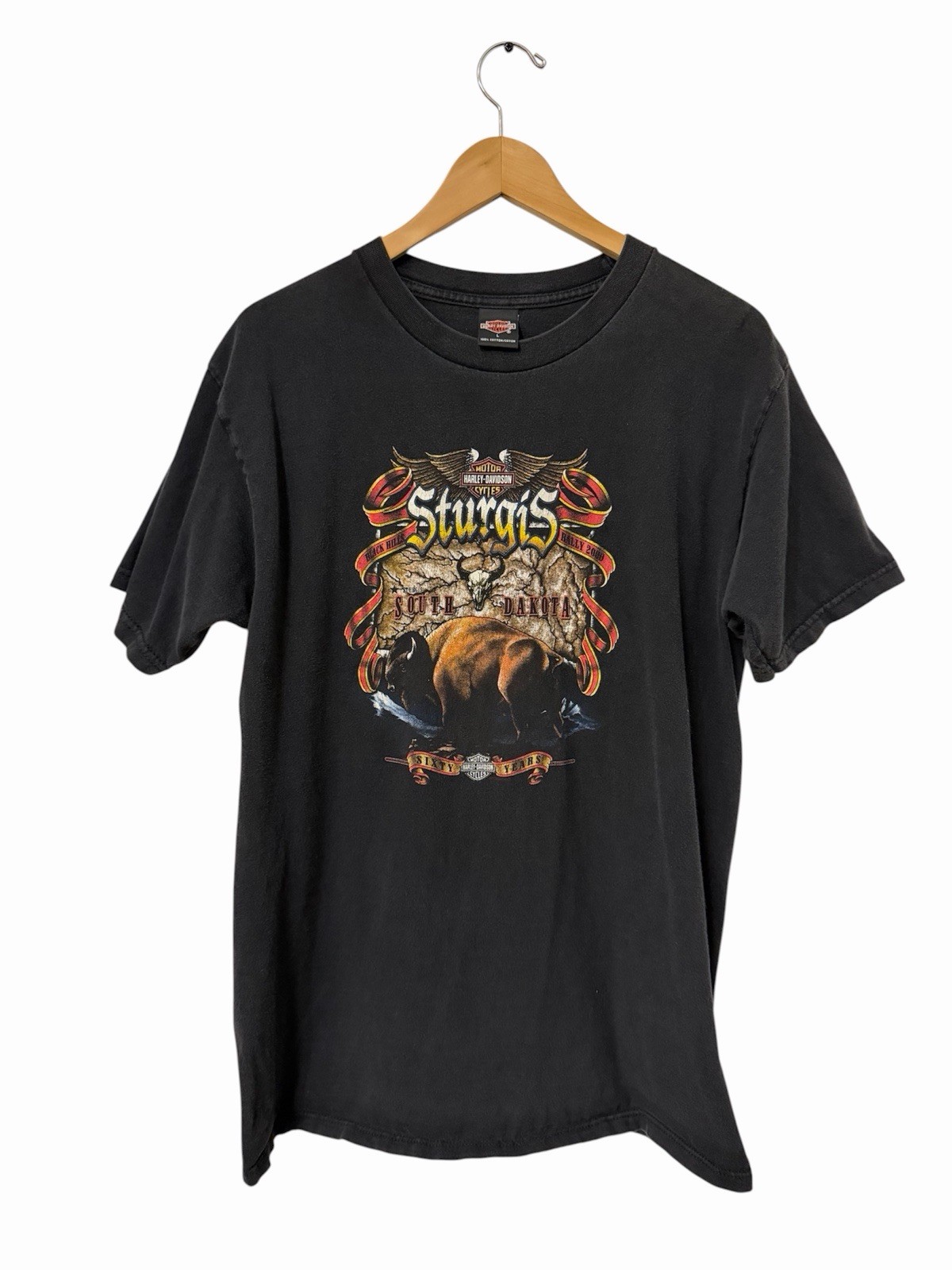 Vintage Sturgis Black Hills Rally 2000 Shirt L South Dakota Harley Davidson USA