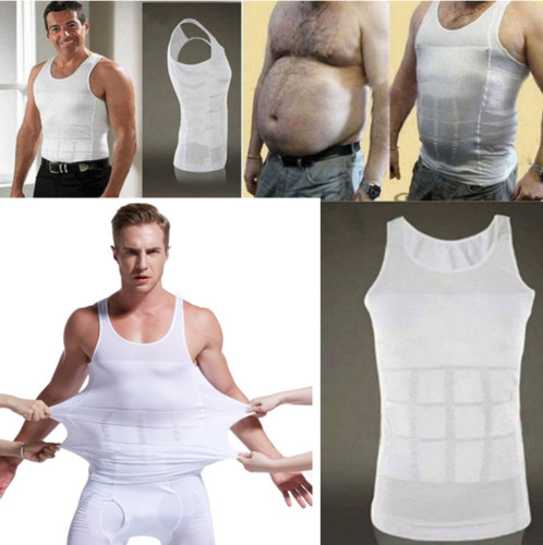 Men Tummy Control Compression Vest Belly Slimmer Tank Top Underwear UnderShirts