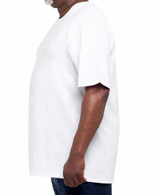 6 NEW Men’s White Crew Neck Tees Kirkland Signature 6-pack T Shirts PICK SIZE