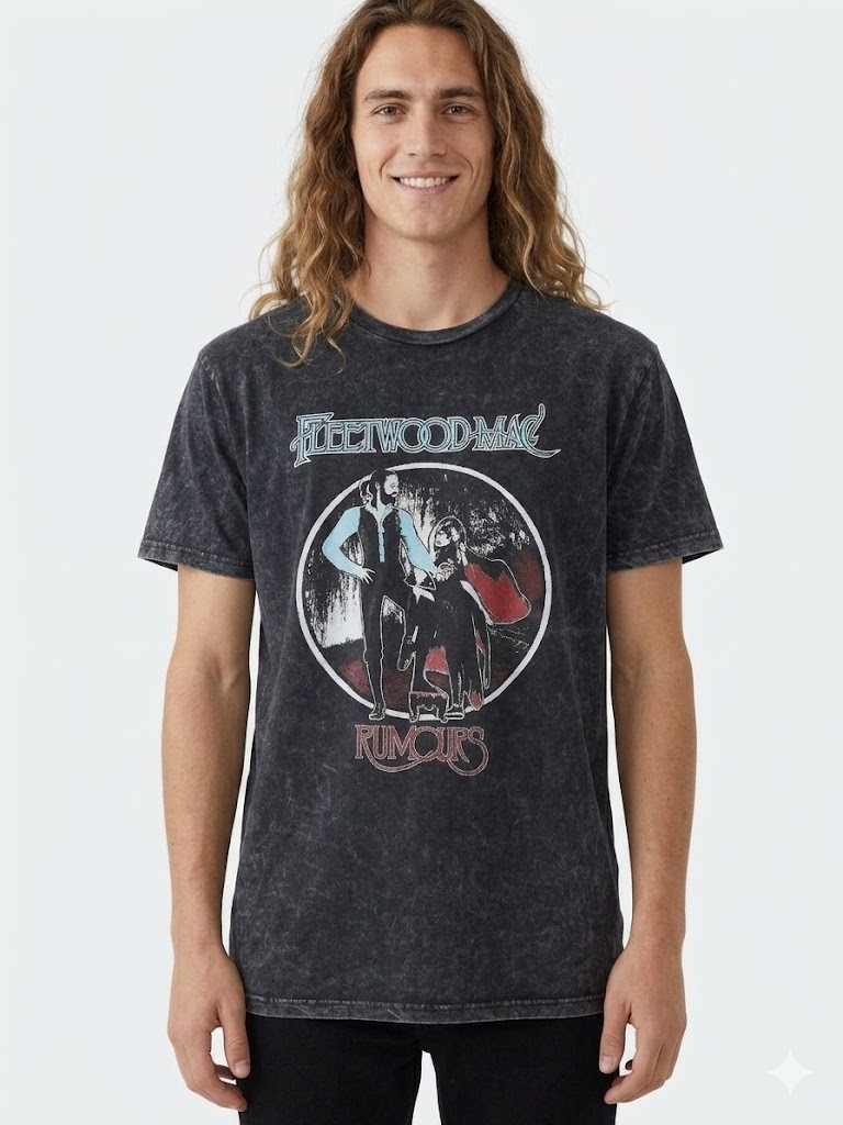 HOT !! Vintage 70s Soft Rock Style T-Shirt Retro Music Aesthetic Tee
