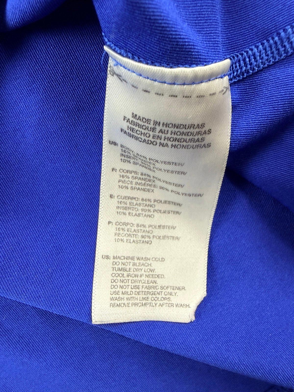 Adidas Blue Performance Training Tee Men’s XXL Mesh Workout Gym Running Shirt