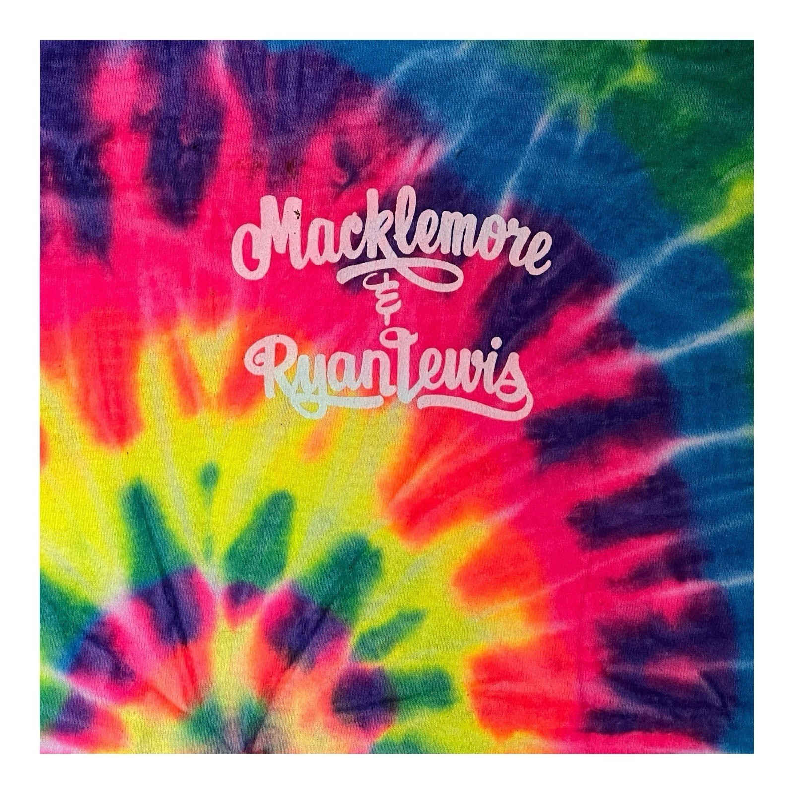 Same Love Macklemore Ryan Lewis Tye-dye Graphic Concert Tee Tshirt XL Pride Y2K