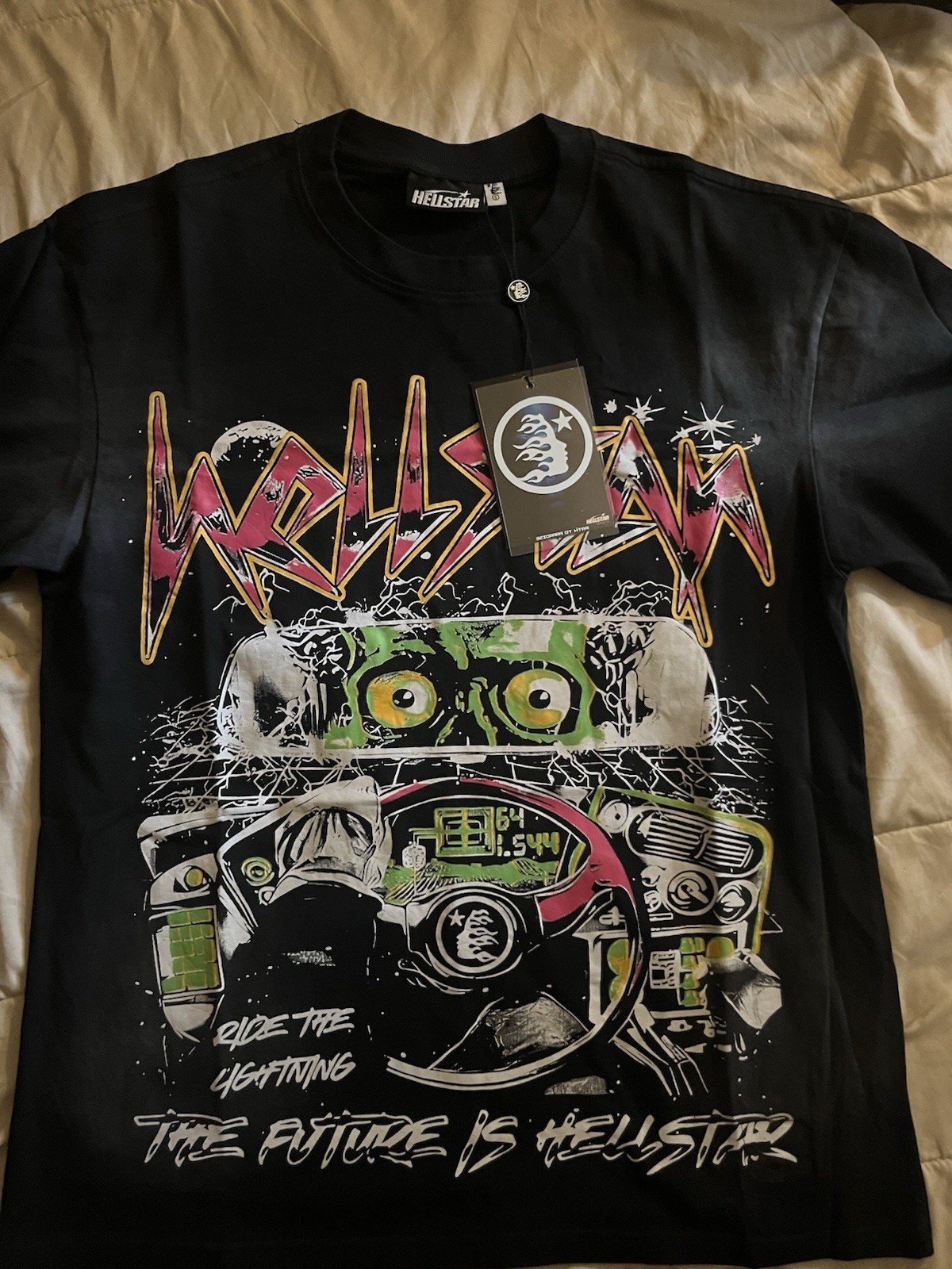 Hellstar Men’s T-Shirt Size S/M Multi Colored Short Sleeve Graphic Print