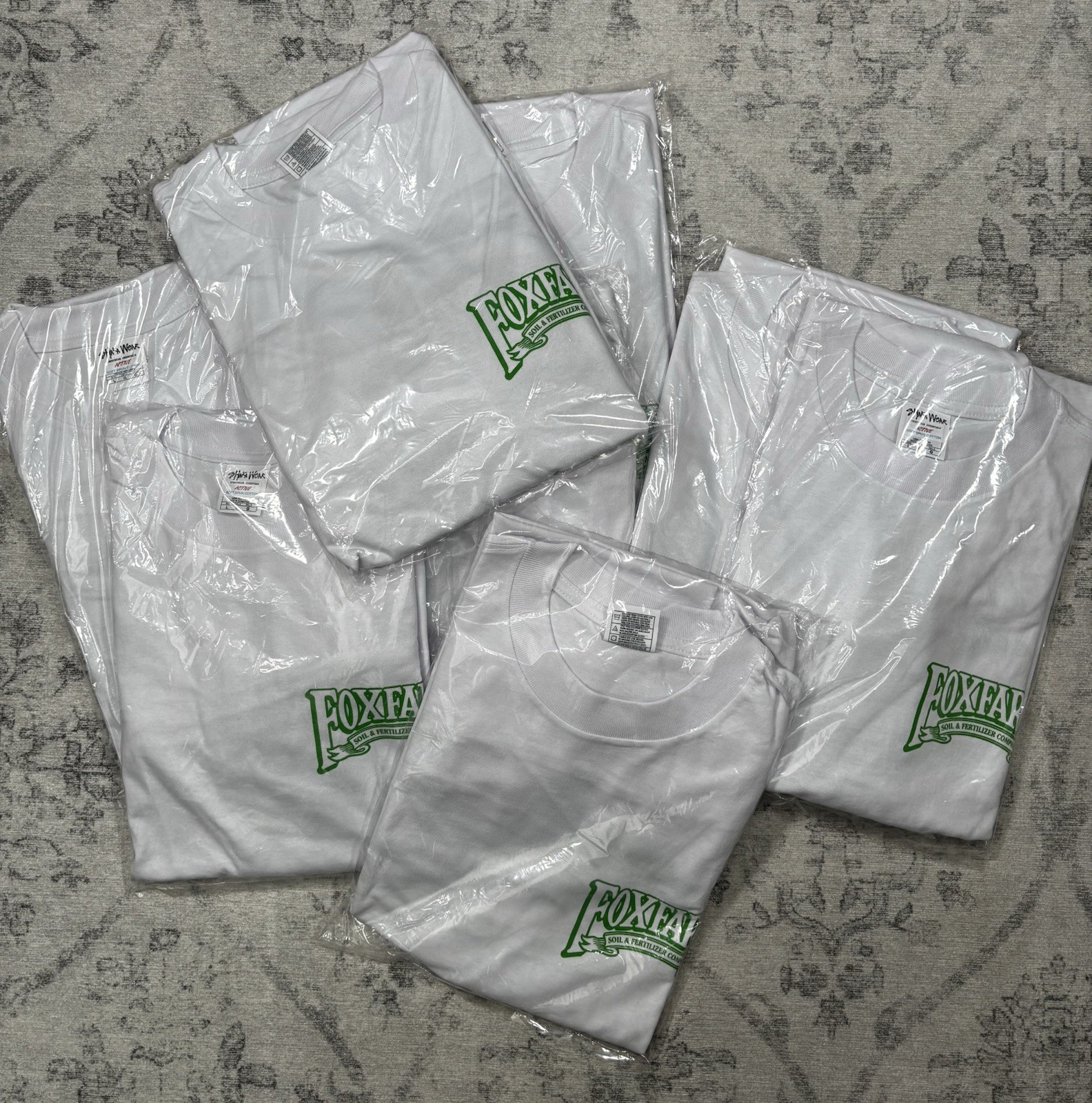 Sz L FoxFarm Soil & Fertilizer Company White Long Sleeve Shirt ShakaWear NEW