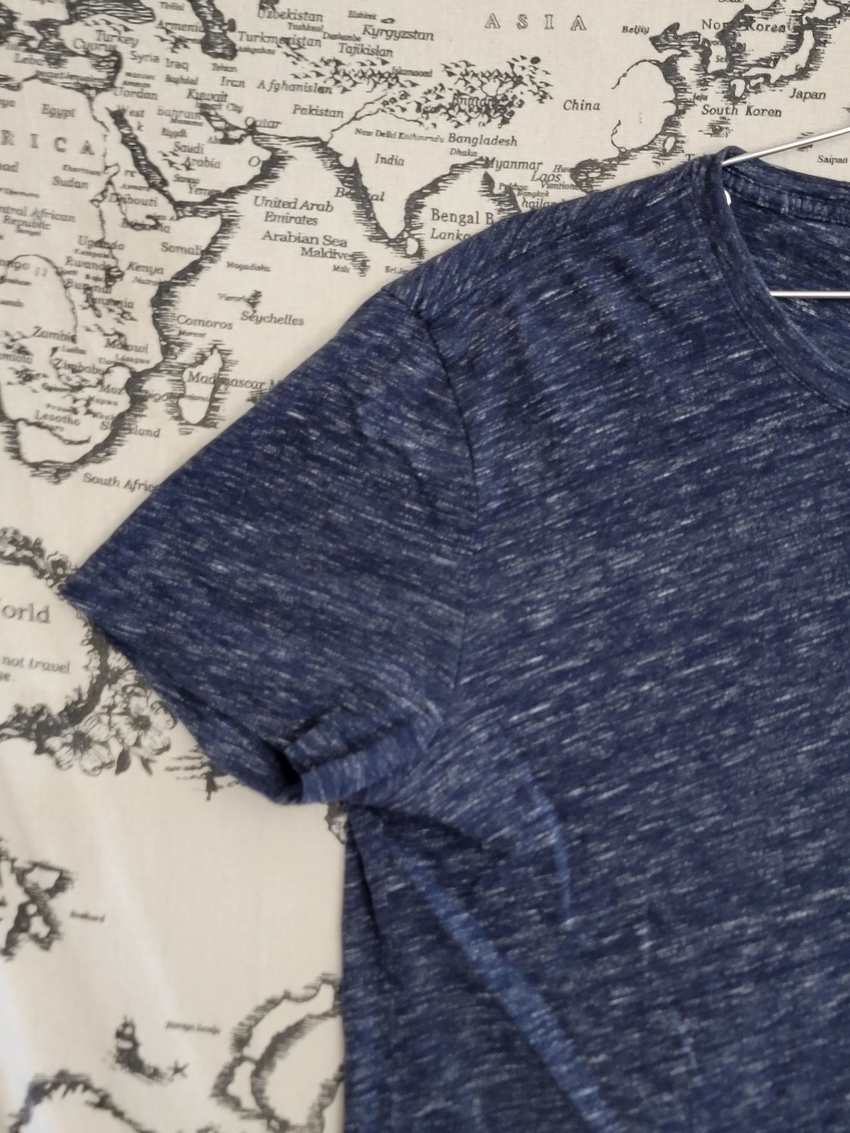 Banana Republic Men’s Tech Cotton T-Shirt Blue Moisture Wicking Size M