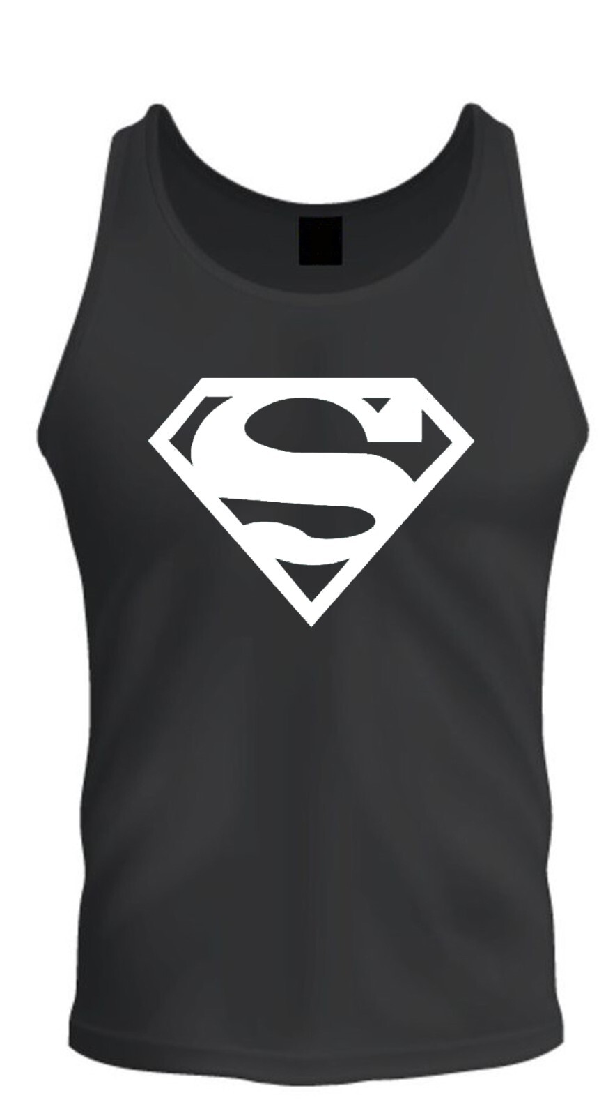 Superman Shirt Unisex T-shirt Tee Black T-Shirt Tee Tank Top