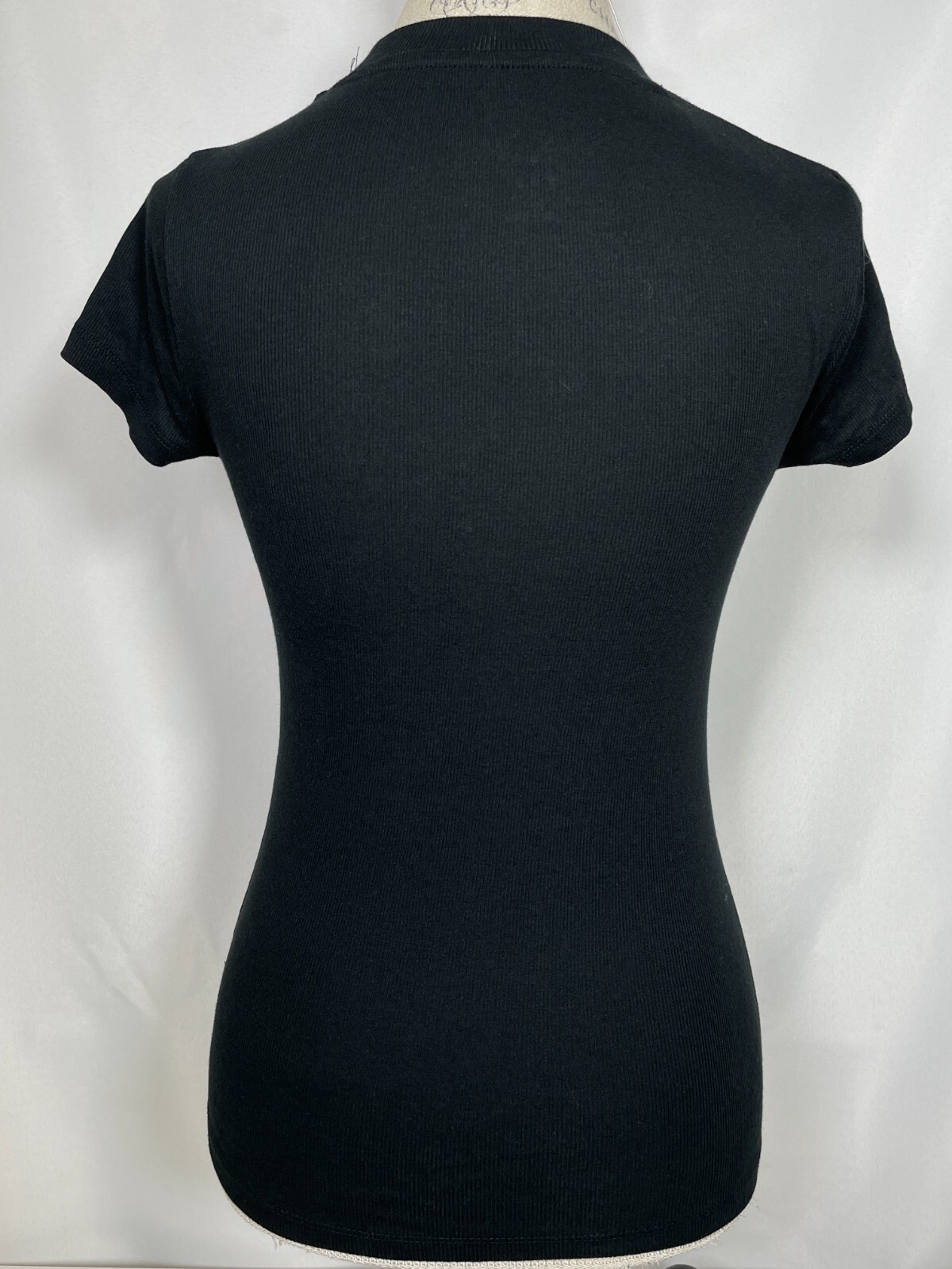 A New Day Black Cotton Blended Crew Neck T-Shirt Top Women’s SMALL NWT