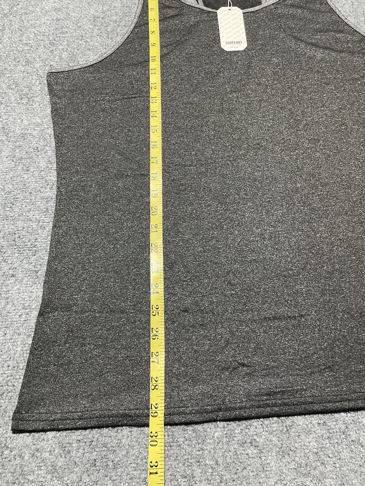 Coofandy Sleeveless Tank Top Shirt Gray Size XL NWT
