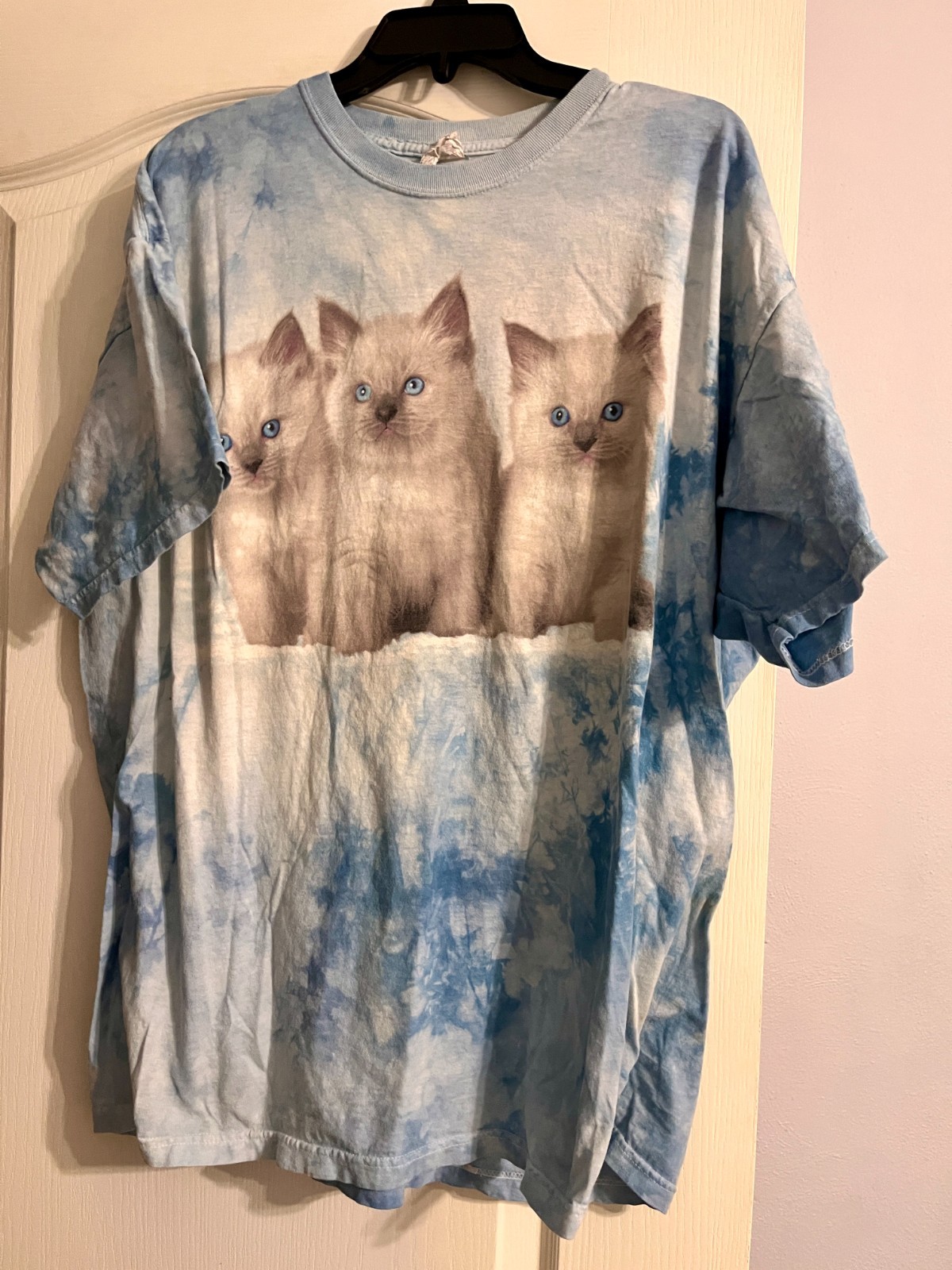 mountain lion kitten tiedye tshirt jerzees 2xl