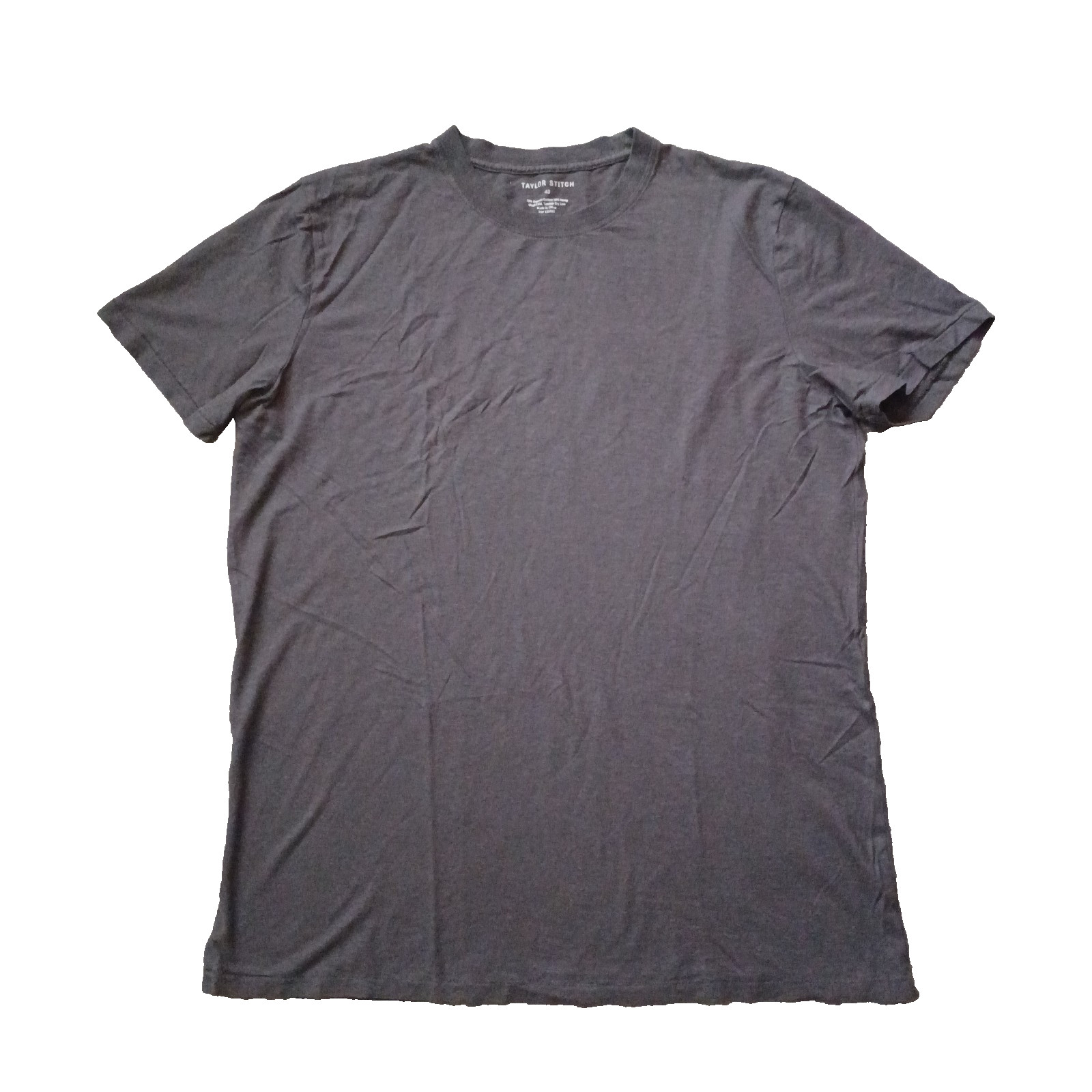 Taylor Stitch T Shirt Mens L Gray Organic Cotton Hemp Crewneck Short Sleeve