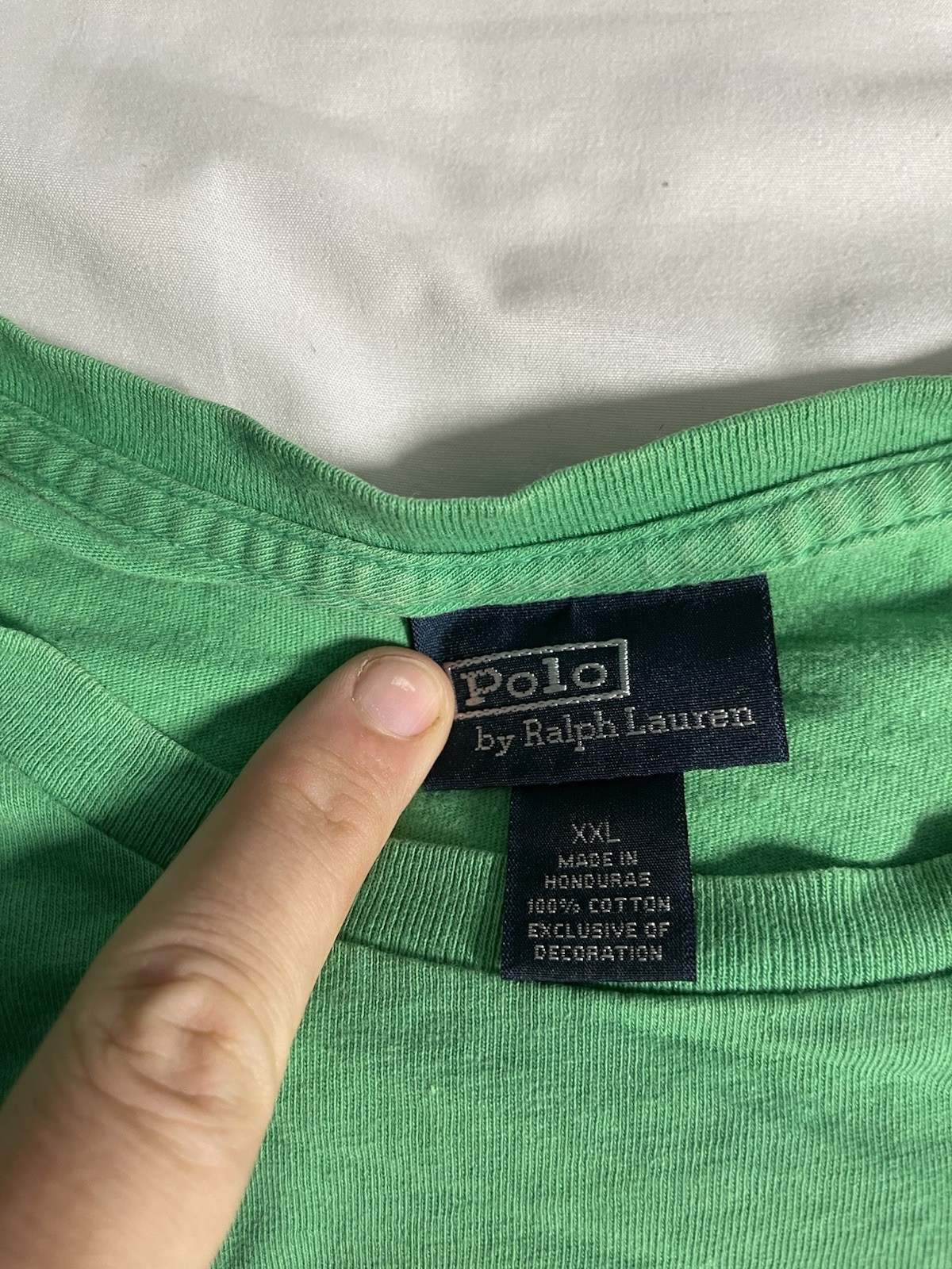 Polo Ralph Lauren Men Short Sleeve Crew Neck Tee Green Purple Pony XXL