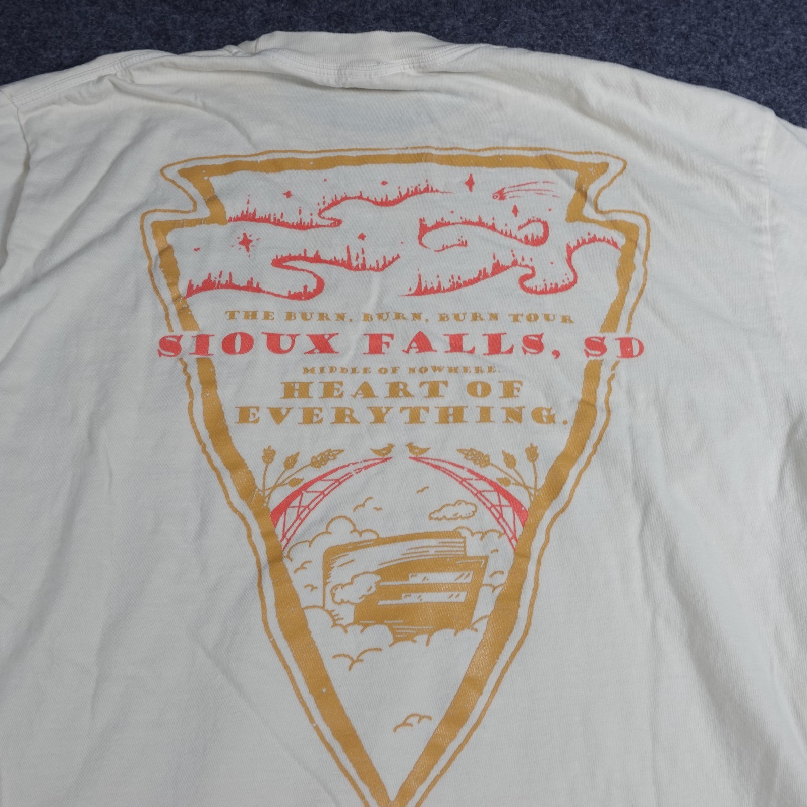 Comfort Colors Sioux Falls SD The Burn Tour Pocket T-Shirt Denny Sanford Large
