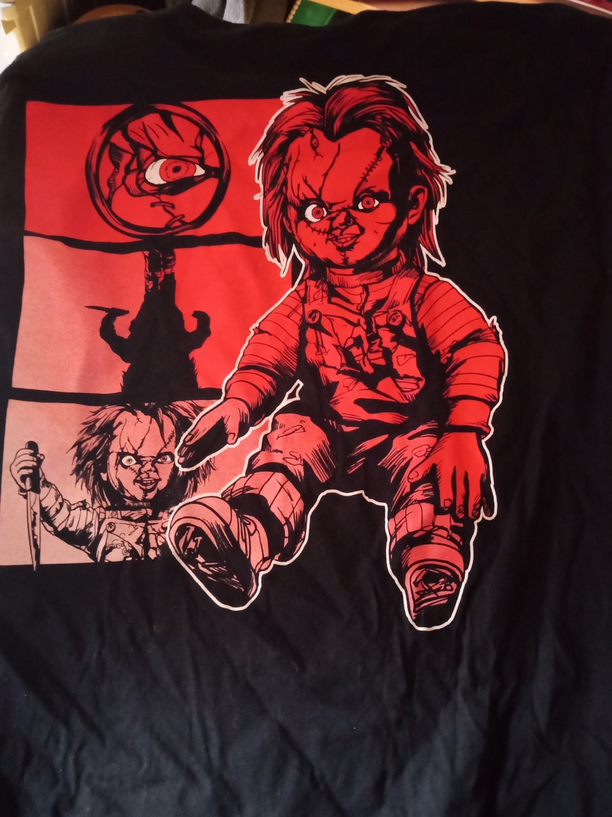 Chucky Childs Play Blk T, Size Medium Fun Horror, Graphics