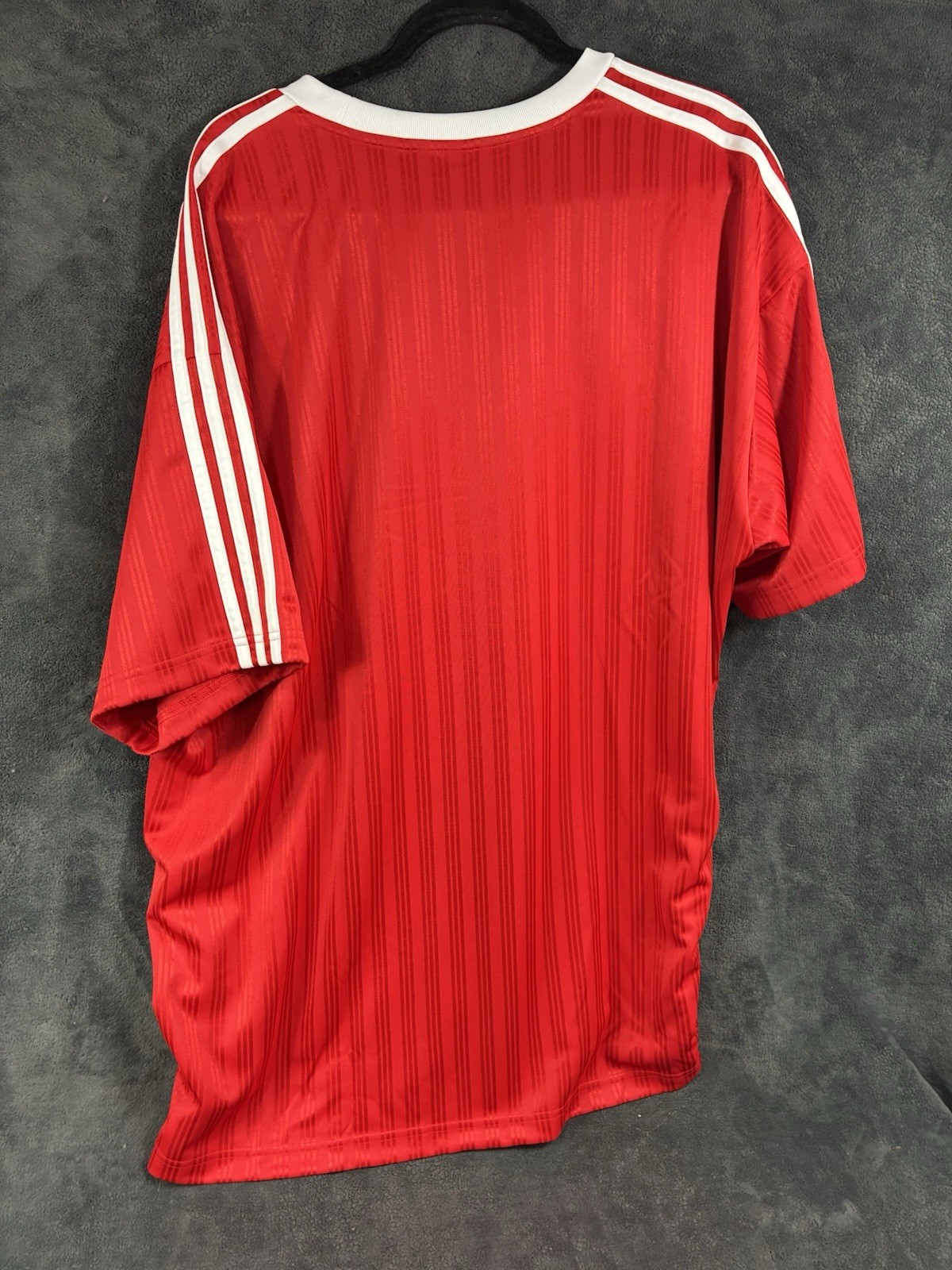 NEW Adidas Originals Trefoil T-Shirt Men’s 2 XLRed Poly Tee IM9458 Soccer Top