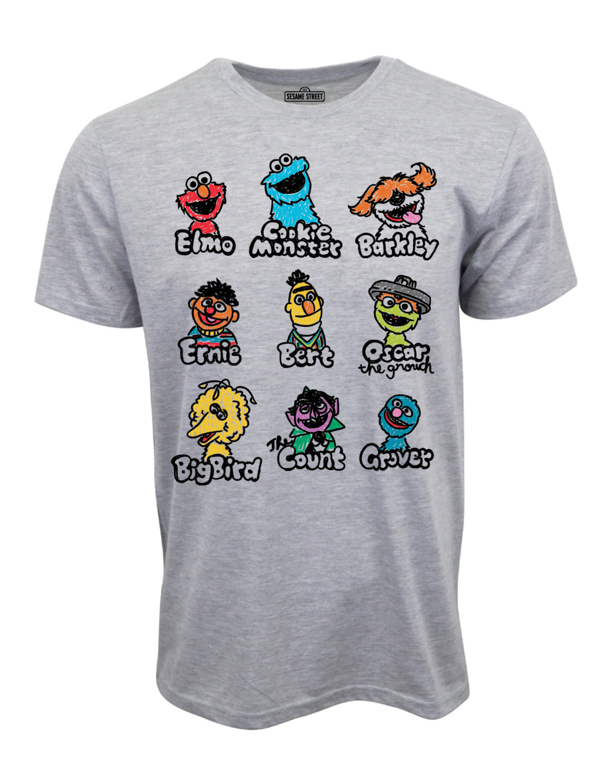 SESAME STREET TEAM SKETCH GRAPHIC T SHIRT