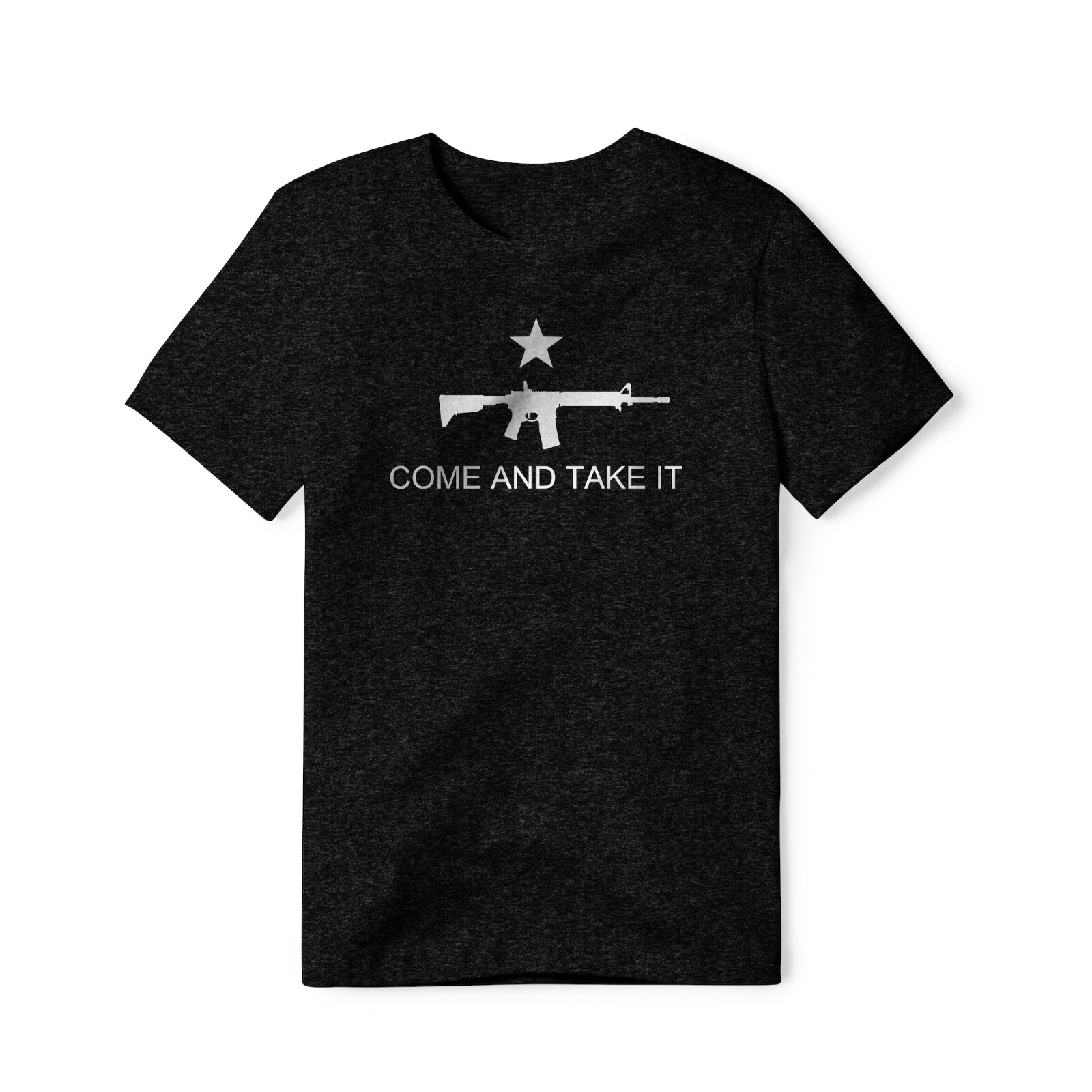 Come And Take It : Rifle (White), Cotton/Poly Blend Tee