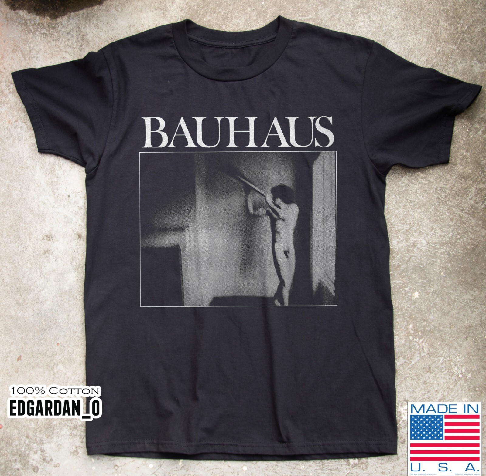 Bauhaus Rock Band Music Black Unisex T-shirt Size S-5XL