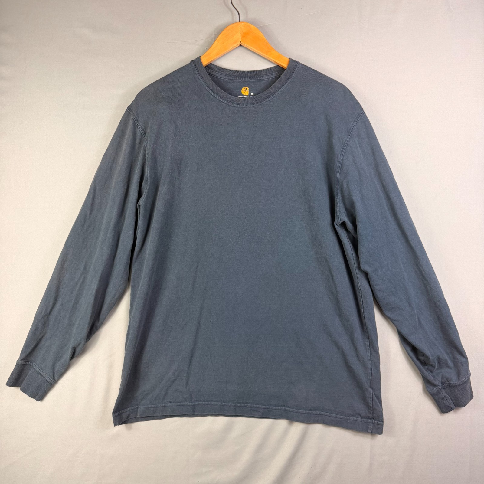 Carhartt Men’s Original Fit M Blue Long Sleeve T-Shirt K231 100% Cotton