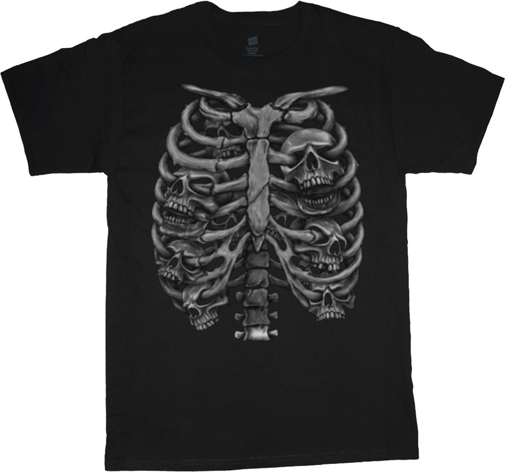 T-shirt Halloween Shirts Men Skulls Skeleton Costume Men’s Graphic Tees