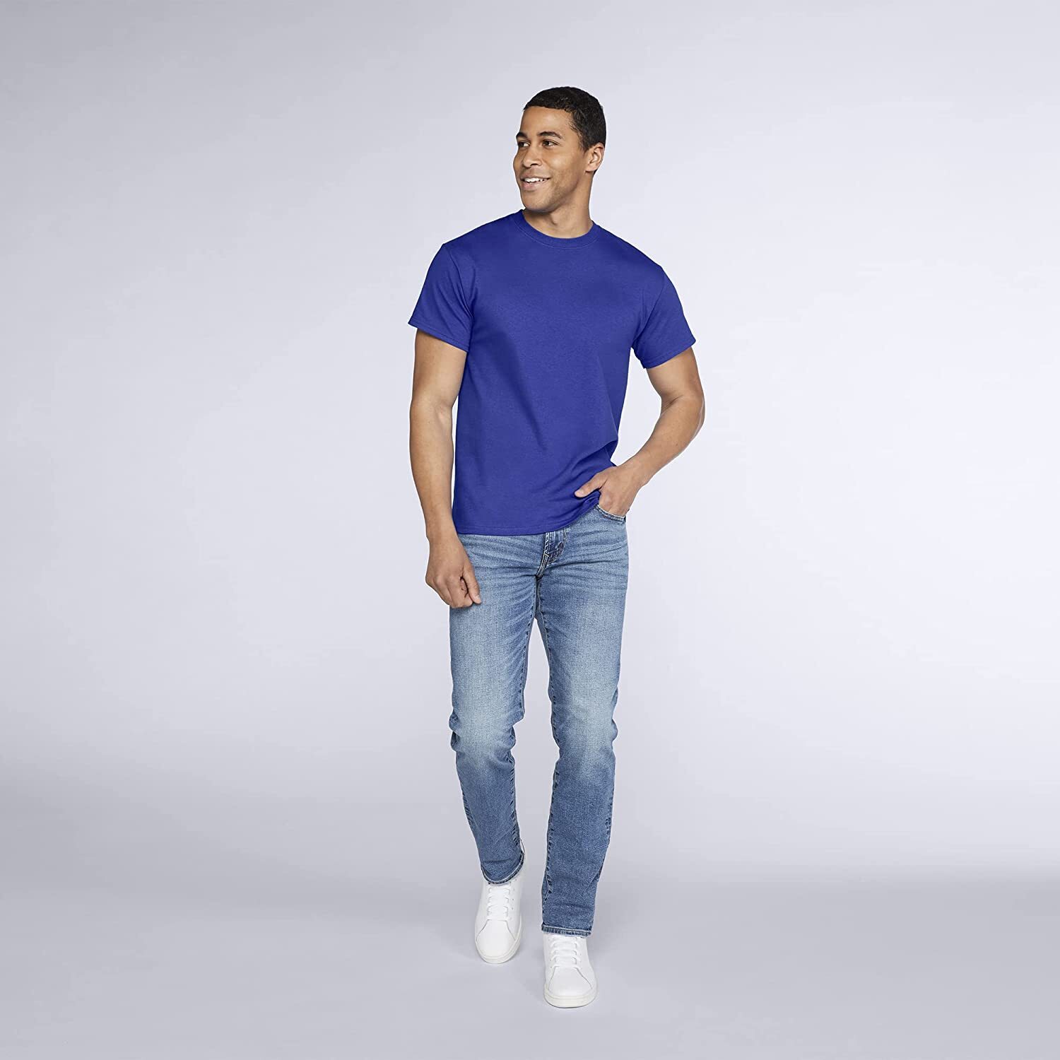 Gildan 3-PACK Men’s Heavy Cotton T-Shirt (Pack of 3) Bulk Solid Blank Regula Fit