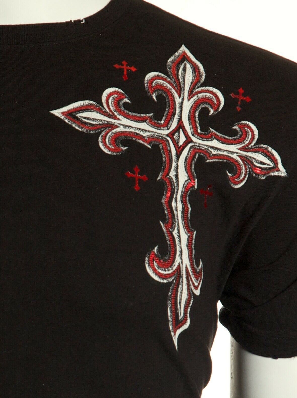 ARCHAIC by AFFLICTION Mens T-shirt Spine Wings Black Regular Fit S-2XL