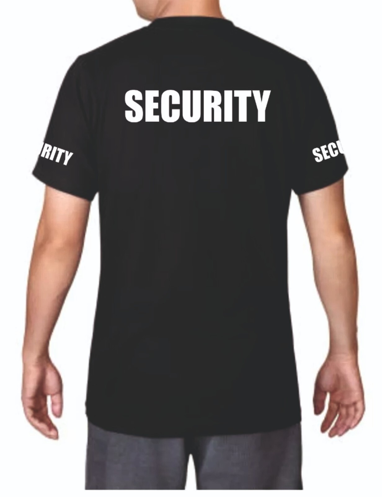 SECURITY T-SHIRT BODYGUARD DOORMAN SIZES S-7XL PRINTED FRONT/BACK/SLEEVES TSHIRT