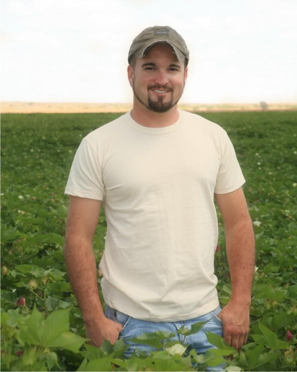 Organic Cotton Men’s Short Sleeve Tee Shirts Made in USA Natural color
