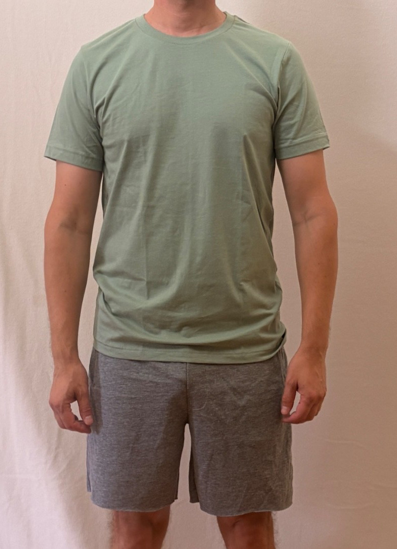 Canvas by BELLA + CANVAS Sage Green Size M Short Sleeve Cotton Crewneck Tee
