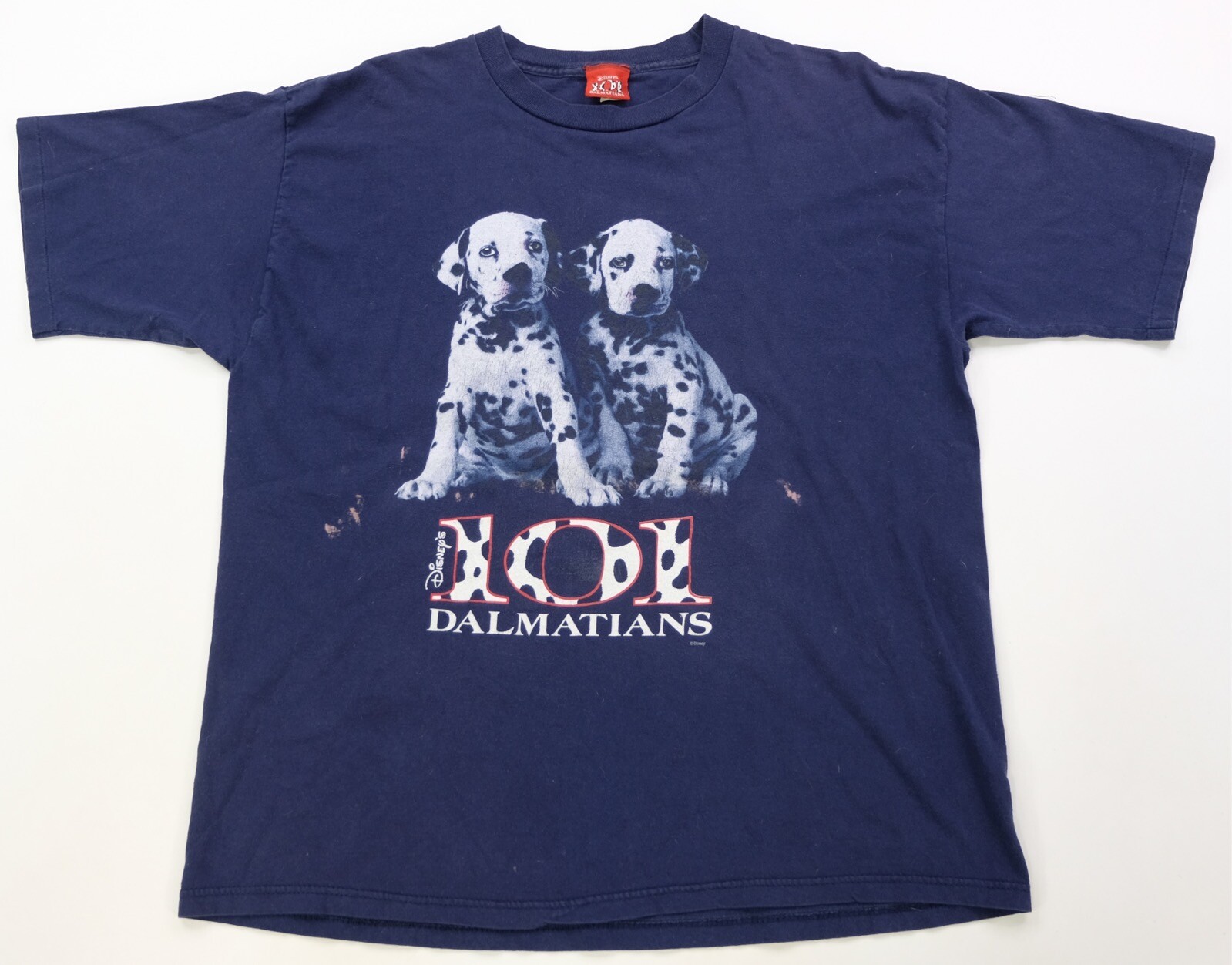 Rare Vintage DISNEY’S 101 Dalmatians Dog Film Movie Promo T Shirt 2000s Navy XL