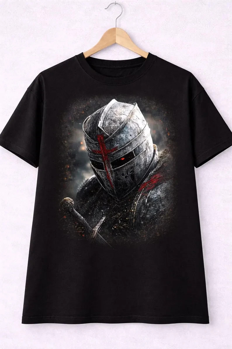 Dark Crusader Knight T-Shirt “Blood Oath Warrior”