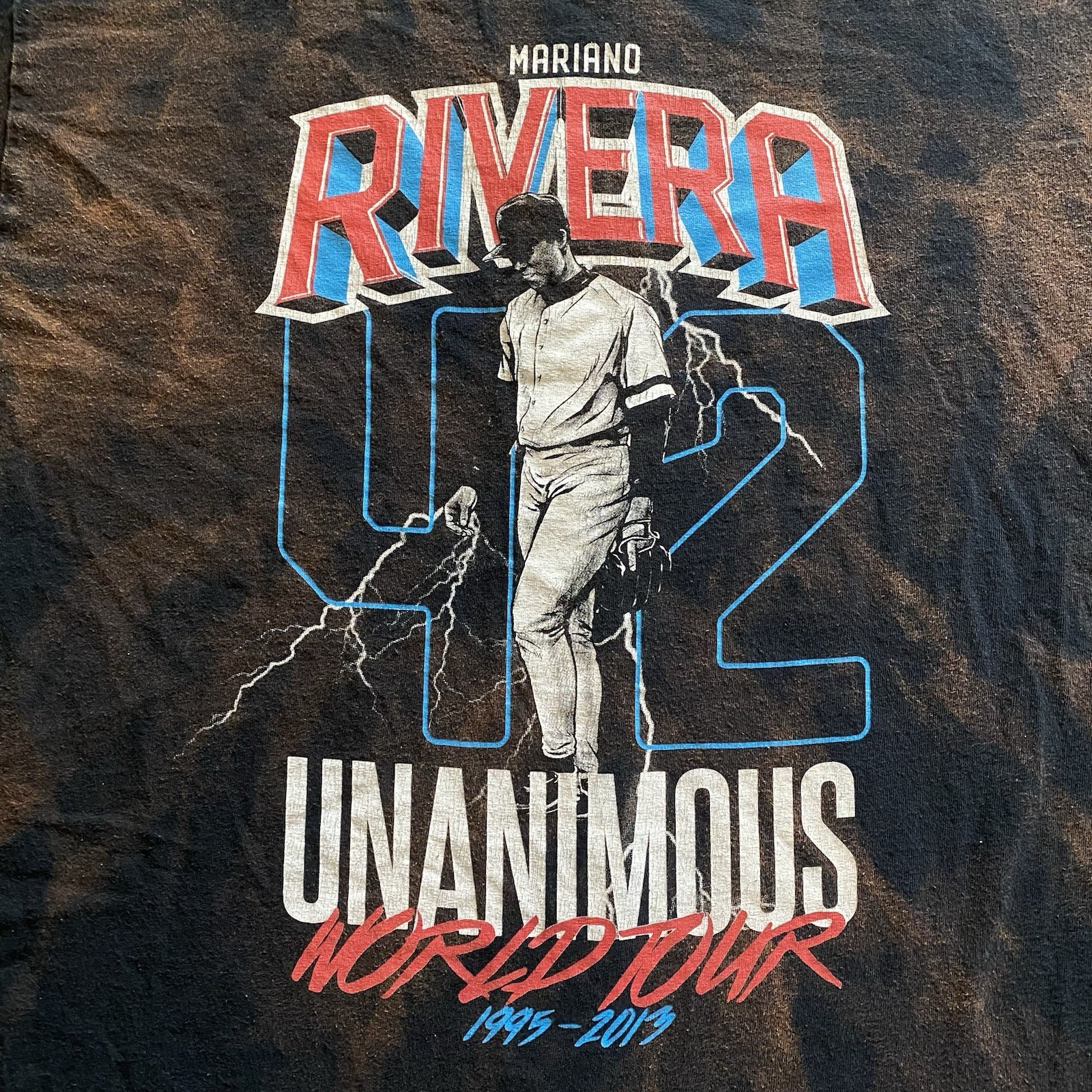 Bleacher Report Mariano Rivera World Tour Long Sleeve Shirt Mens L Black Bleach