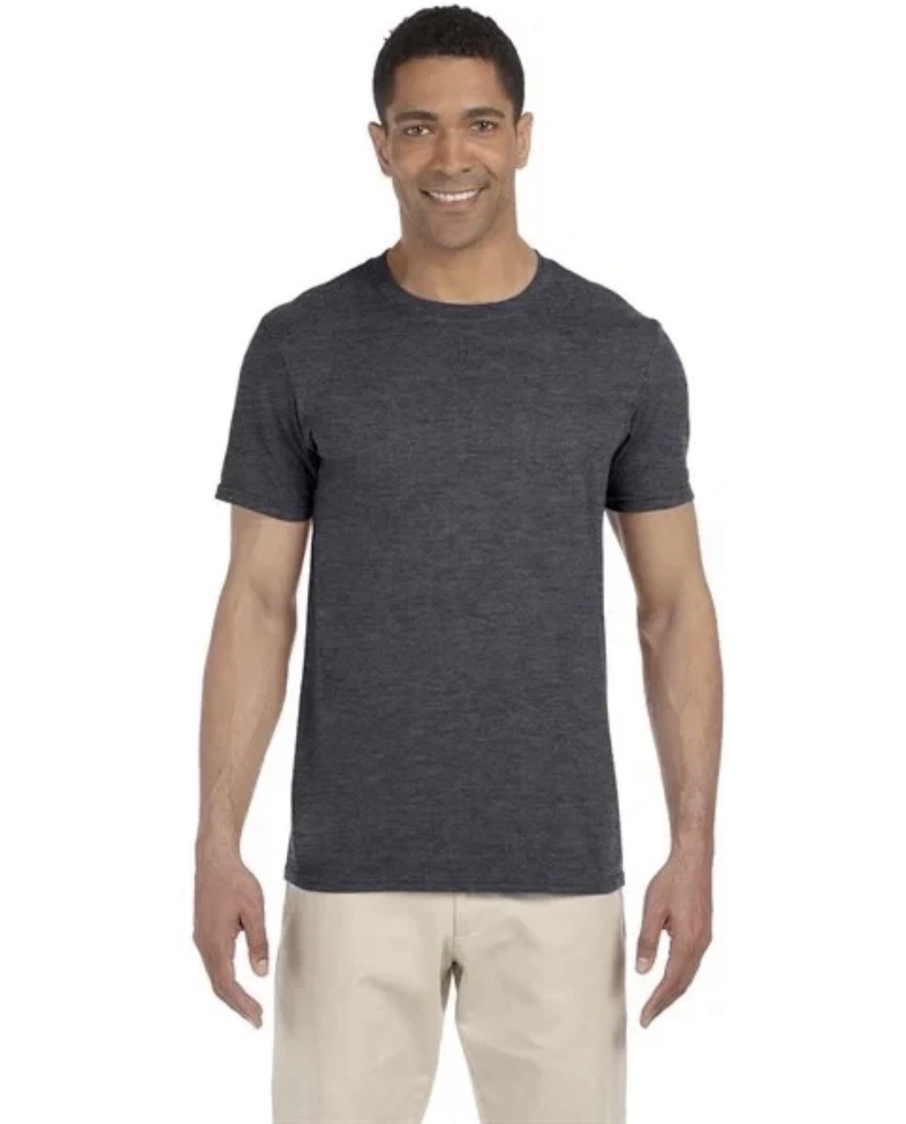 Gildan Soft Style 64000 Unisex Adult Short Sleeve T-Shirt – Dark Heather