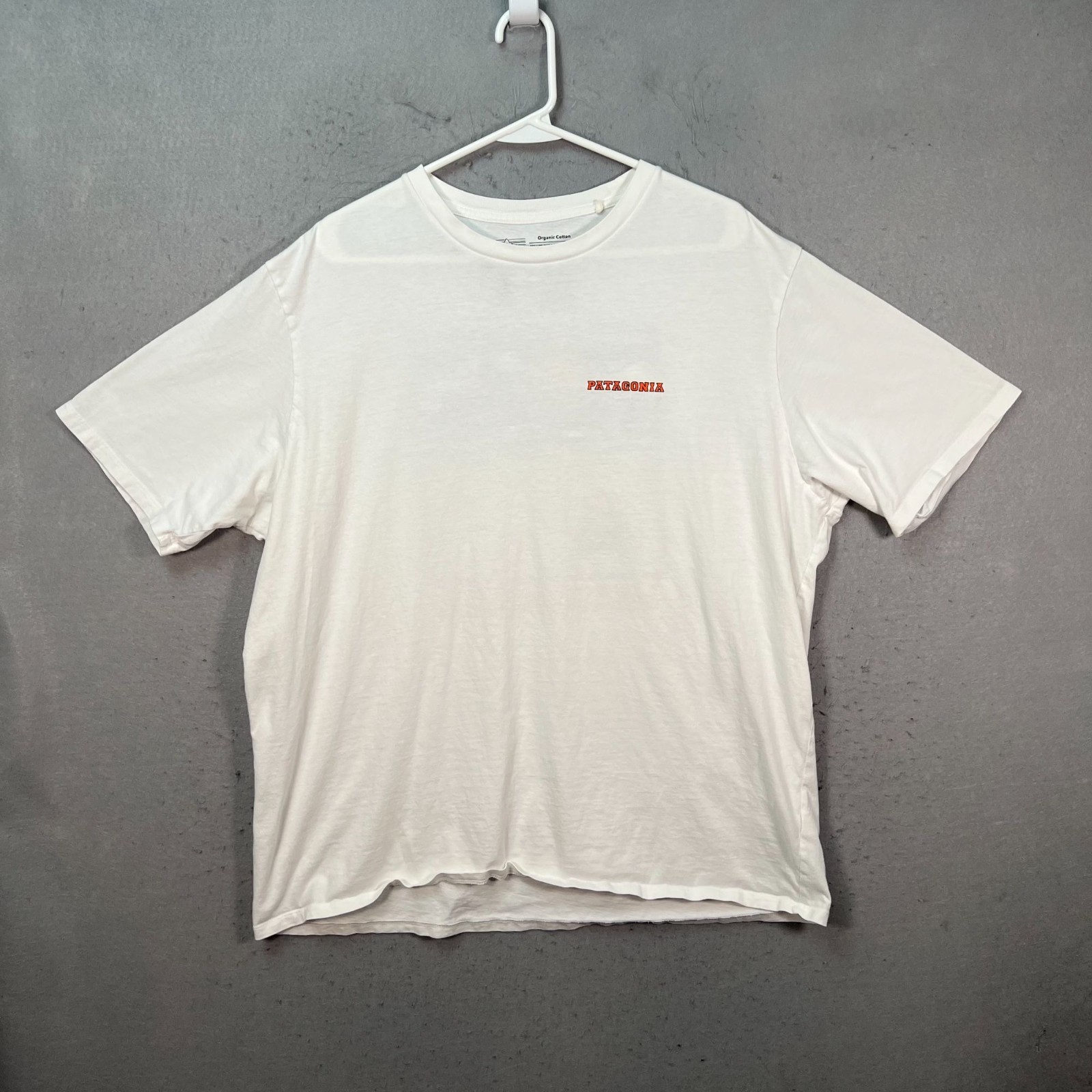 Patagonia Mens XL Regular Fit Organic Cotton T-Shirt White
