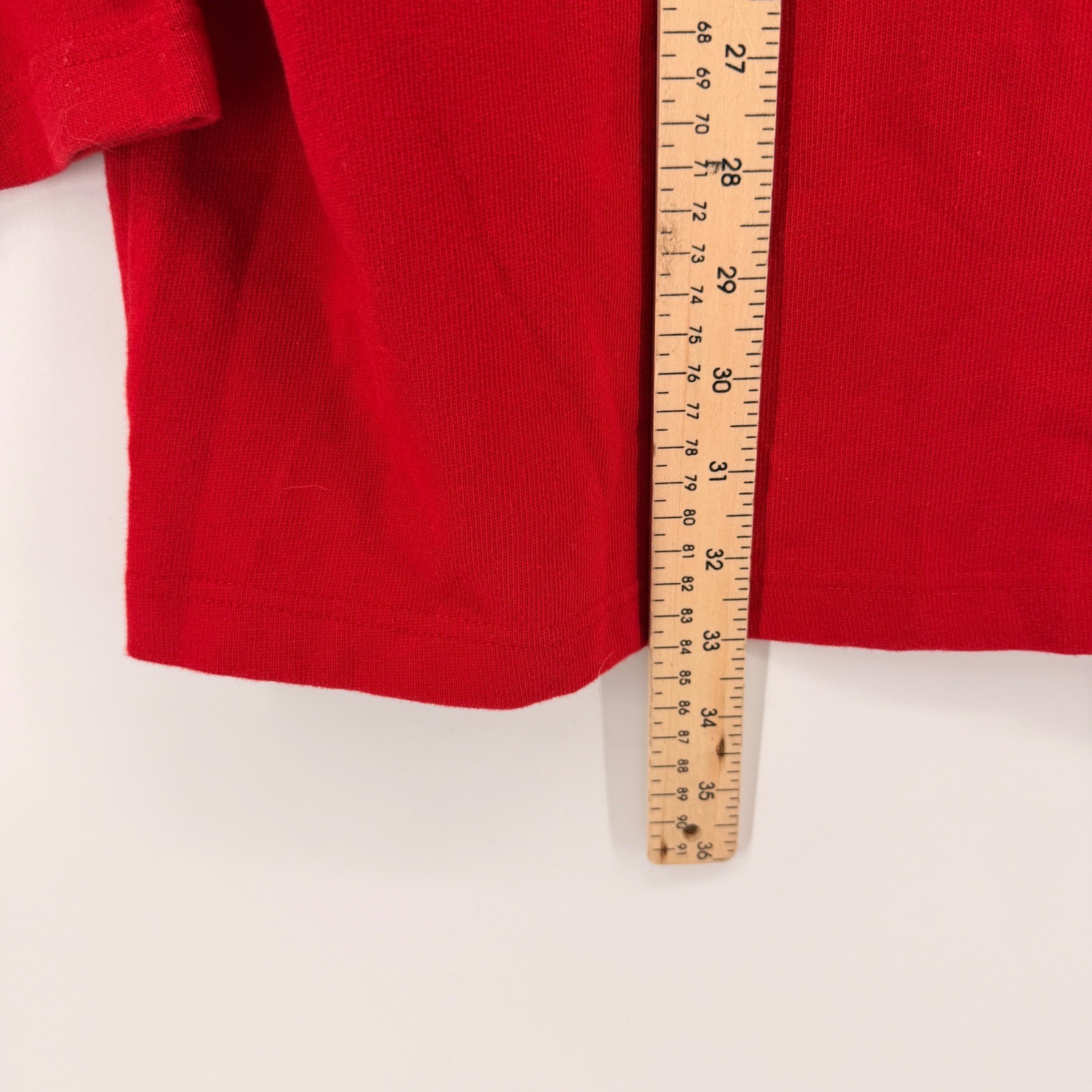 Vintage Polo Jeans Co Ralph Lauren Long Sleeve Sweater Mens Large Red 67 Graphic