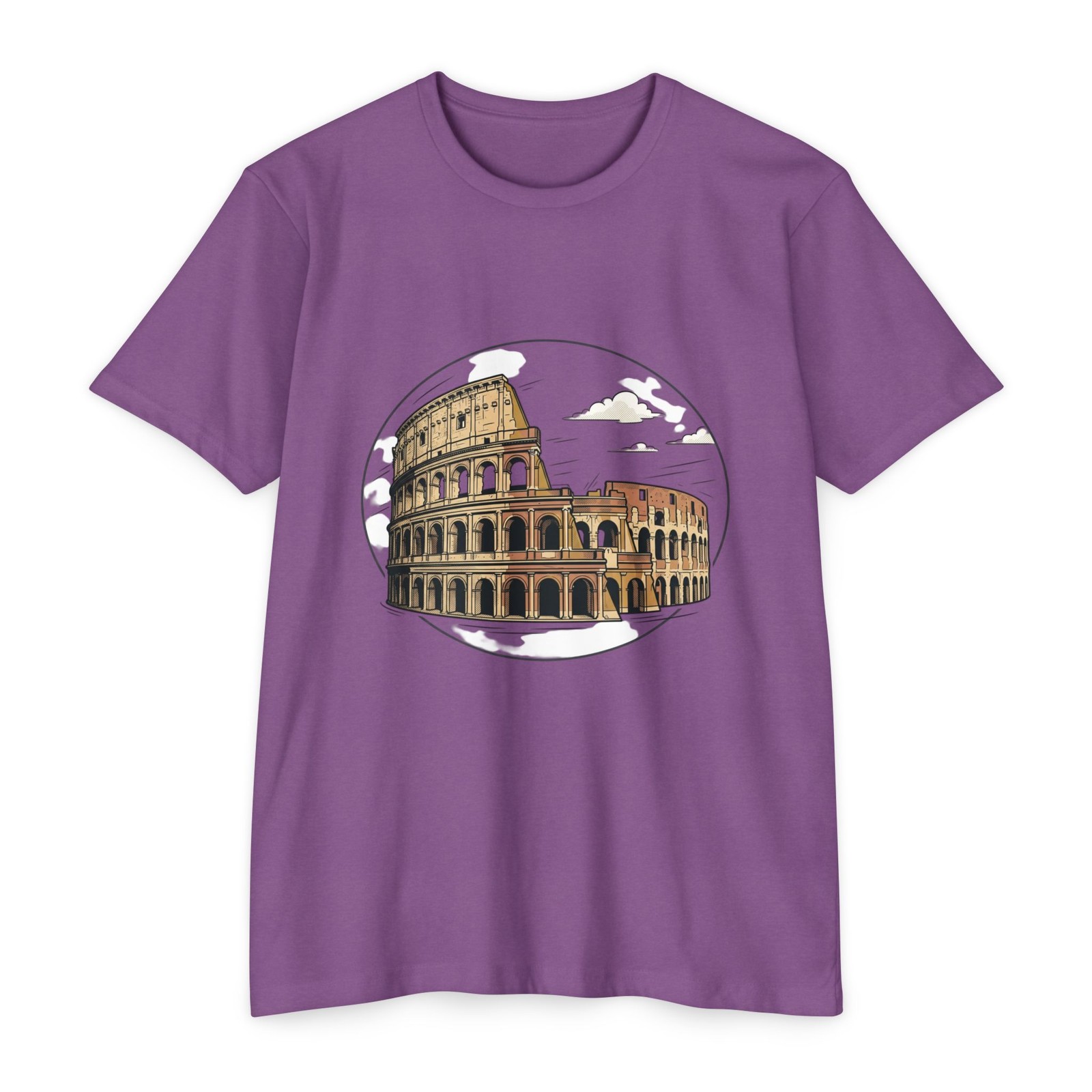 Vintage Colosseum Illustration T-Shirt | Rome Landmark Tee