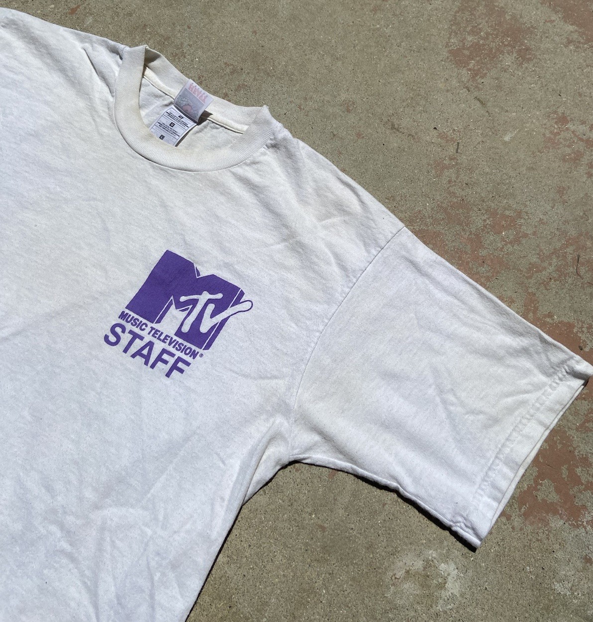 Vtg 90s MTV Staff Spring Break Beach Party T Shirt Sz L Festival 1999 Music Rare