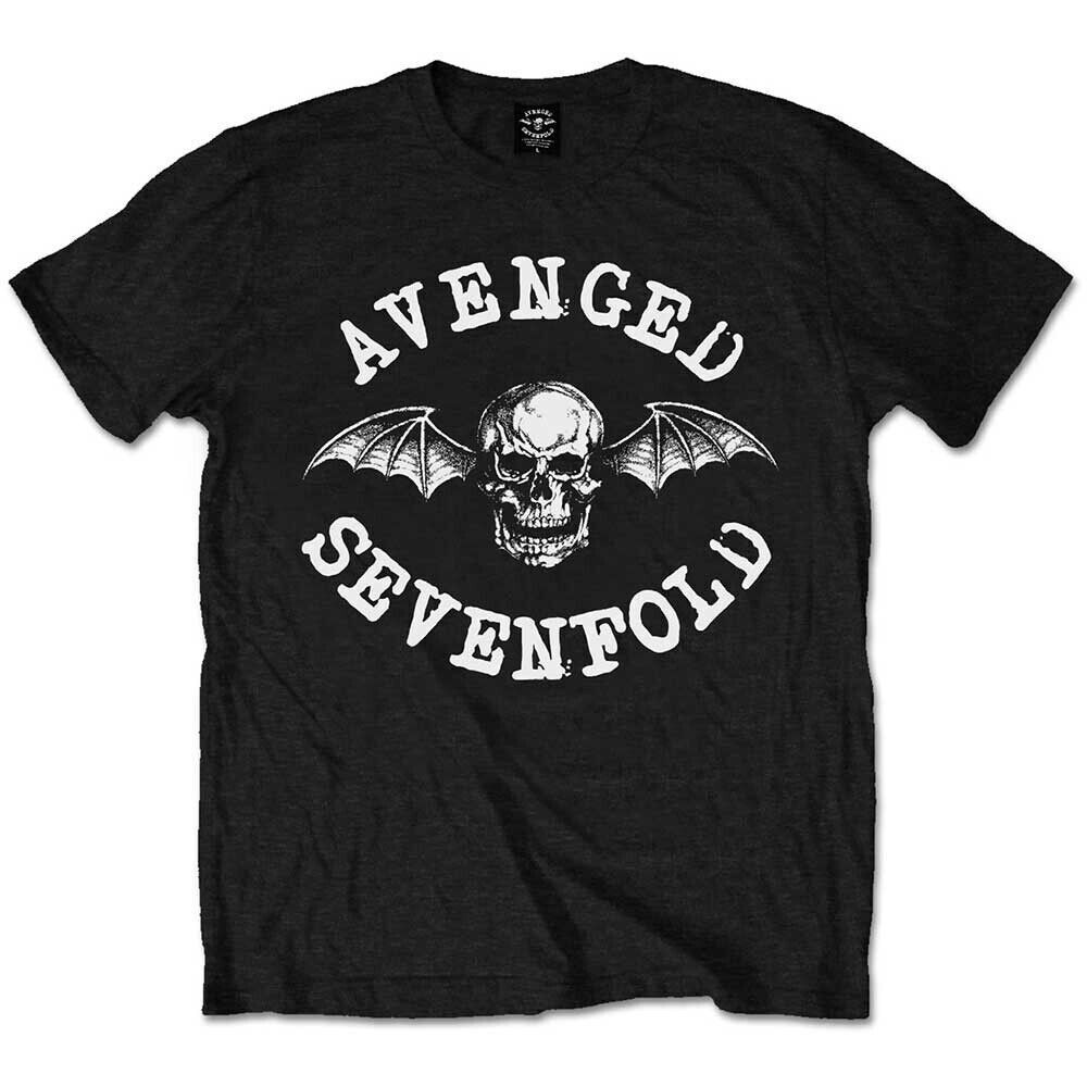 Avenged-Sevenfold-T-Shirt Classic Death Bat Band New Black Official