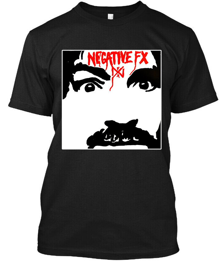 New Popular! Negative FX American Music Graphic Retro Logo T-Shirt Size S-4XL