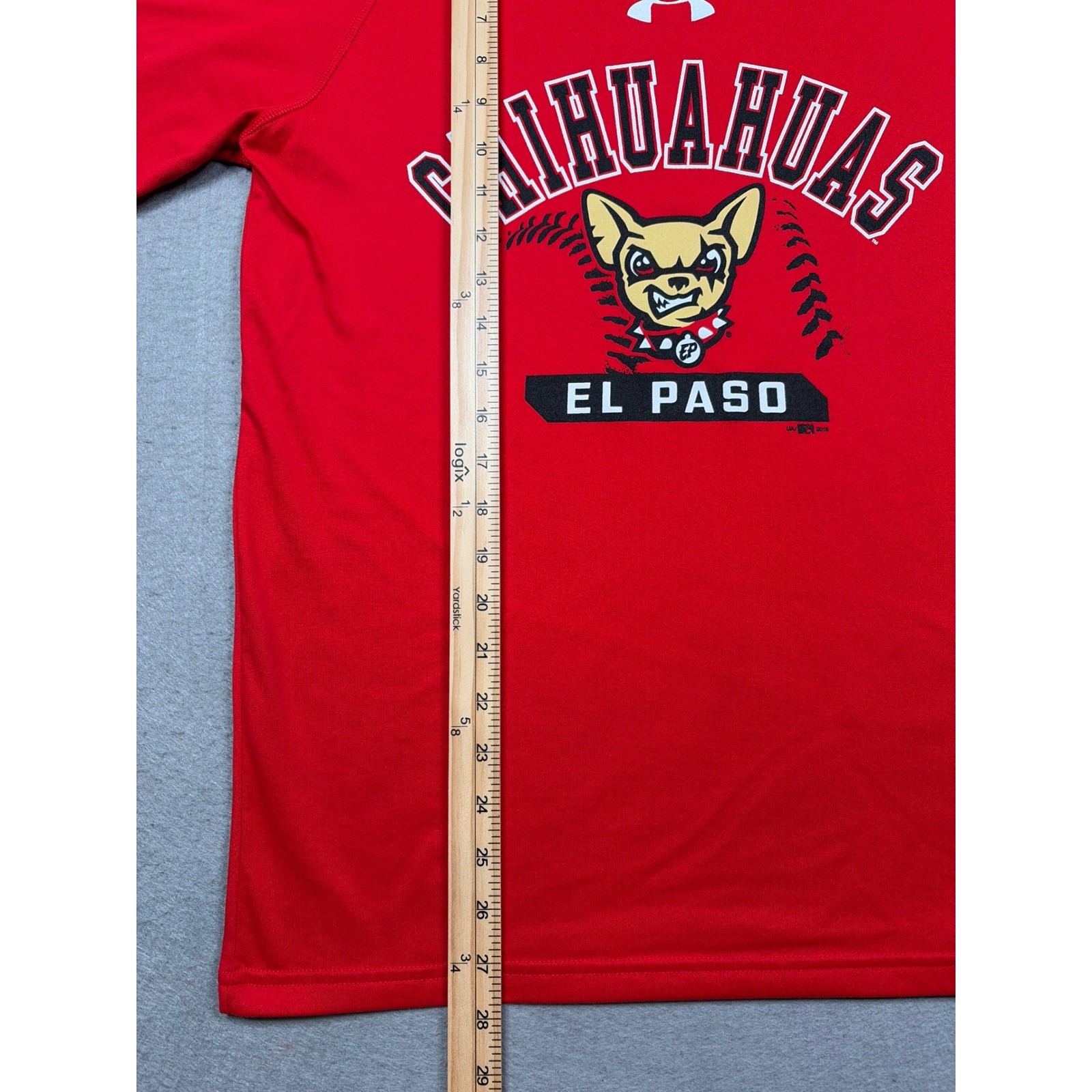 El Paso Chihuahuas Minor AAA Baseball Mens Small Under Armour HeatGear T-Shirt