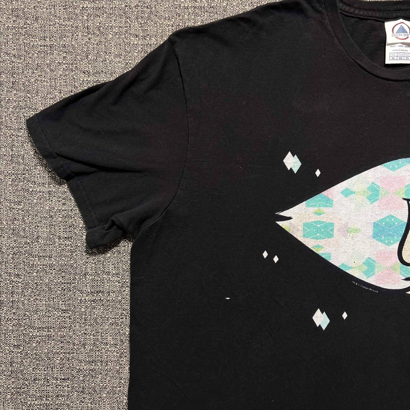 Cartoon Network Steven Universe Pearl Graphic T Shirt Mens XL Black Delta Soft