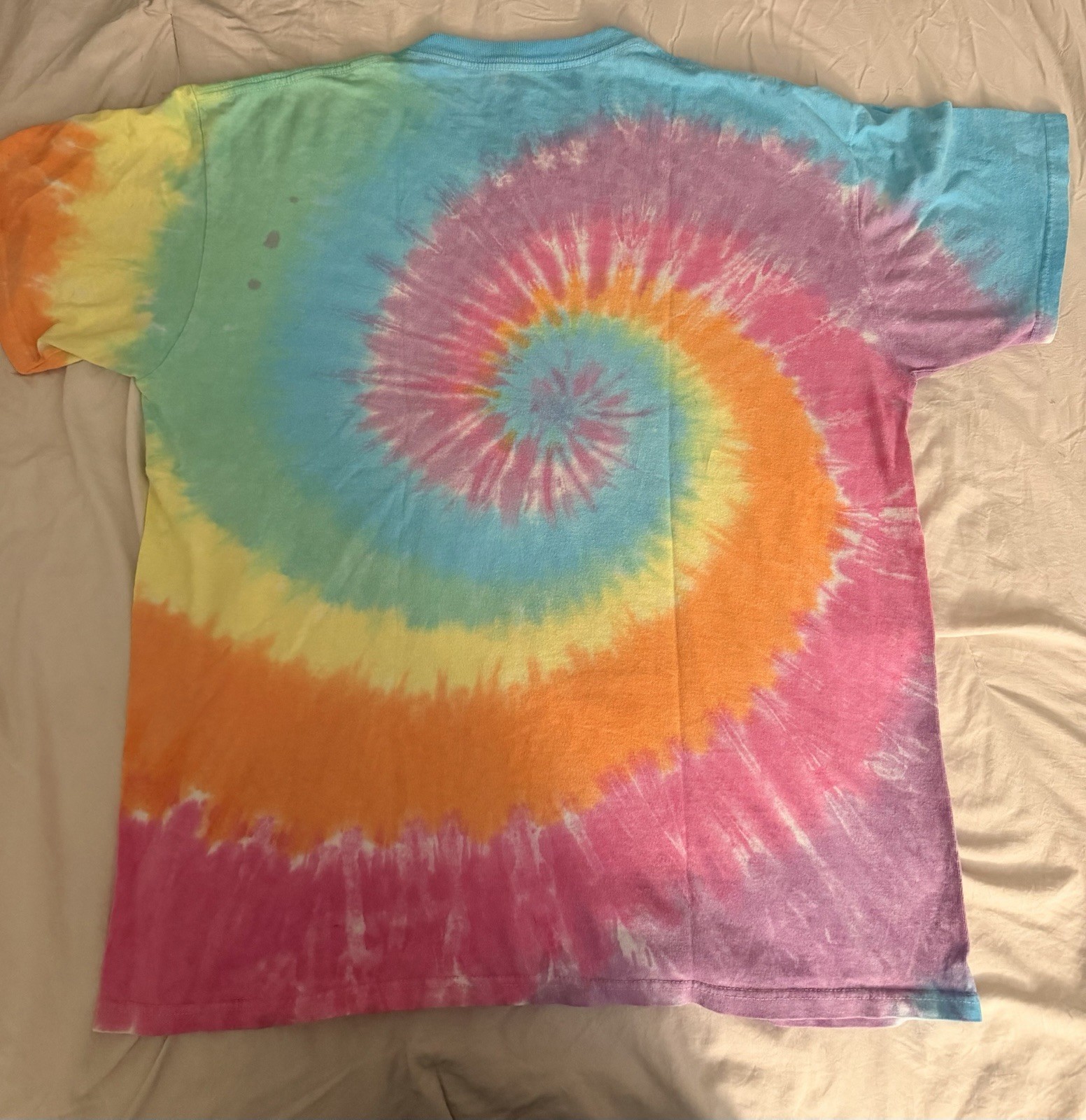 Liquid Blue Grateful Dead Spiral Bears Tie Dye TShirt Large See Desc For Sizing