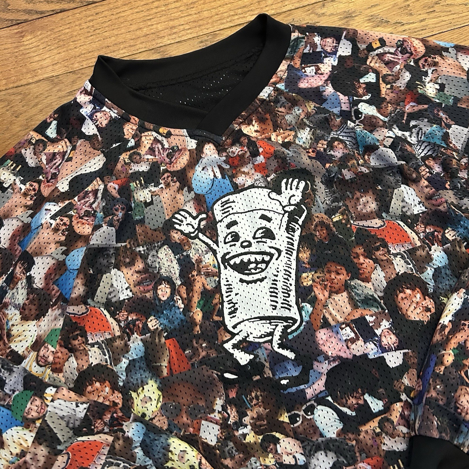 F*cking Awesome Party Cup Reversible Long Sleeve Jersey Tee Shirt Medium