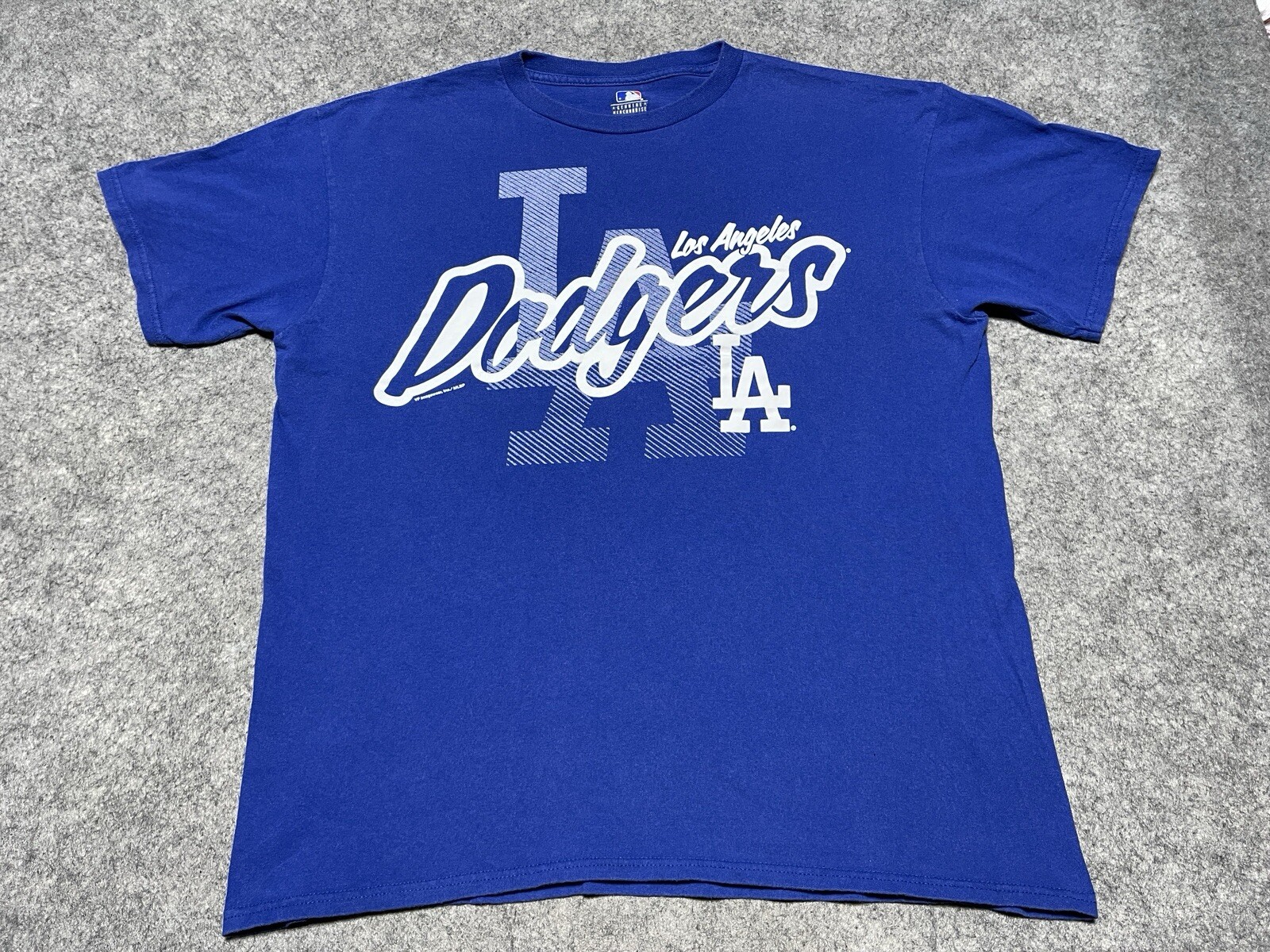 MLB Los Angeles Dodgers Blue LA Baseball Team Large Shirt