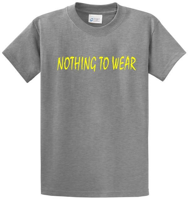 NOTHING TO WEAR Printed Tee Shirt for Men in Regular and Big and Tall Sizes